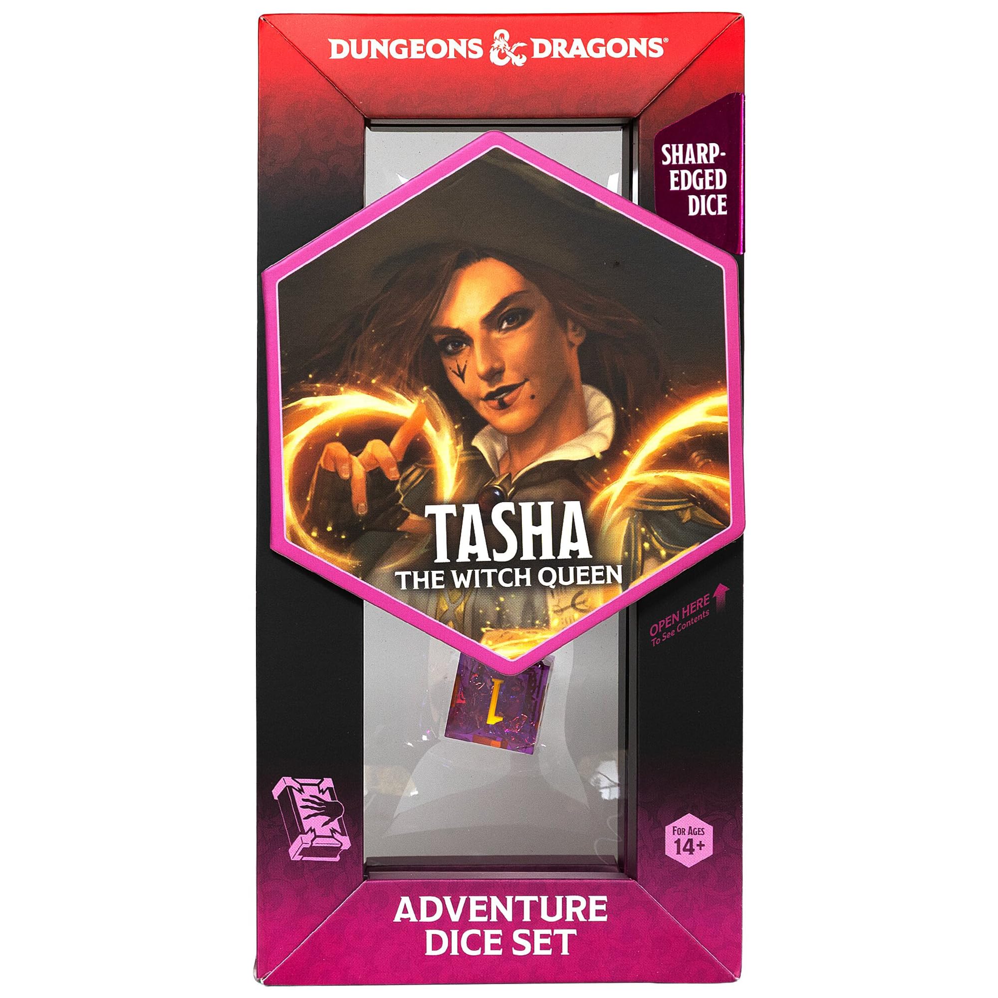 Sirius Dice Tasha the Witch Queen Sharp-Edged Dice Set - 7 Pieces | Officially Licensed D&D Accessory | Ages 14+