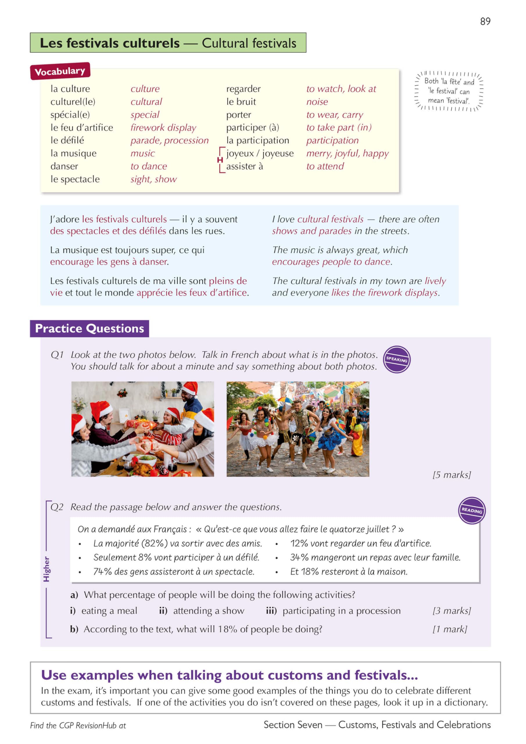 CGP GCSE French AQA Complete Revision & Practice - Ages 14-16 | Paperback | 248 Pages 4