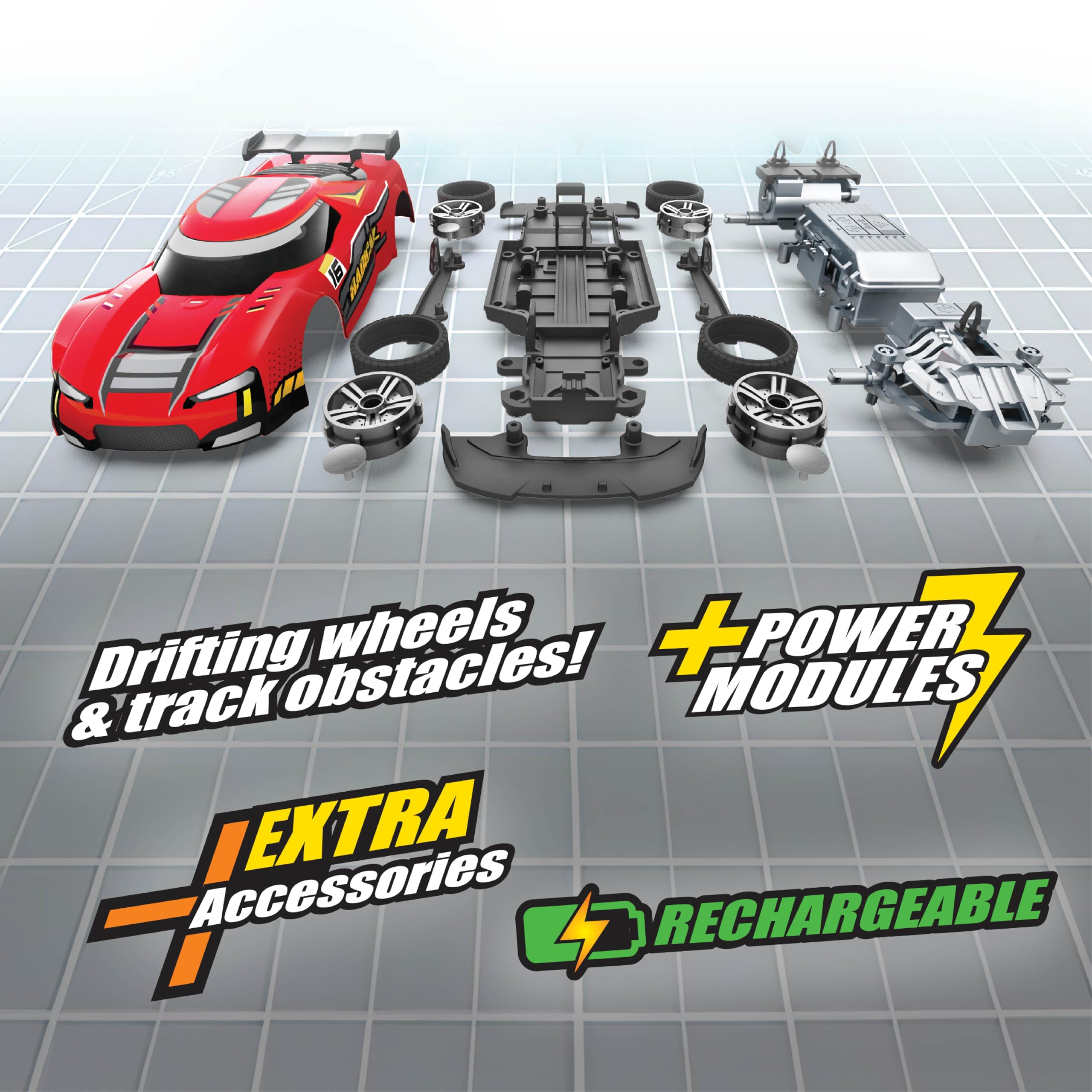 Silverlit Build 2 Drive RC Car Duo Set - Build, Race & Customize with 2 Remote-Controlled Cars for Kids 6+ 13