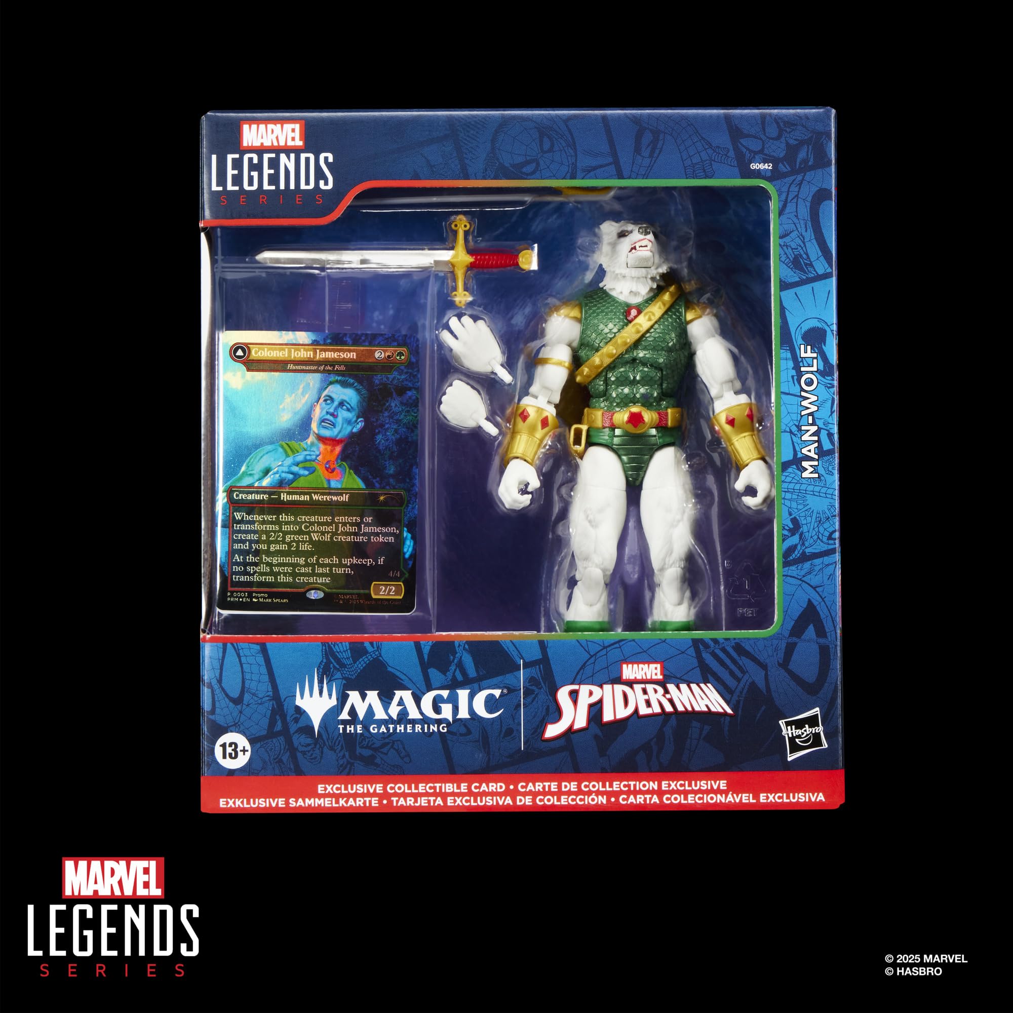 Marvel Legends Series Magic: The Gathering Man-Wolf & Spider-Man 6-Inch Action Figure Set 11