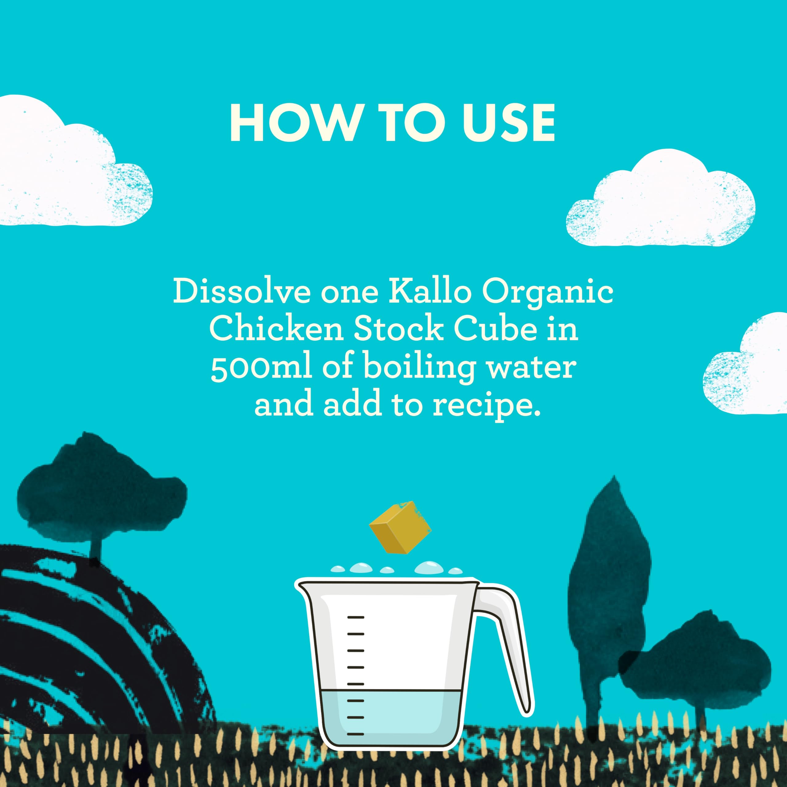 Kallo Organic Chicken Stock Cubes, Gluten Free & Coeliac Friendly, 96-Pack (12 x 8) 3