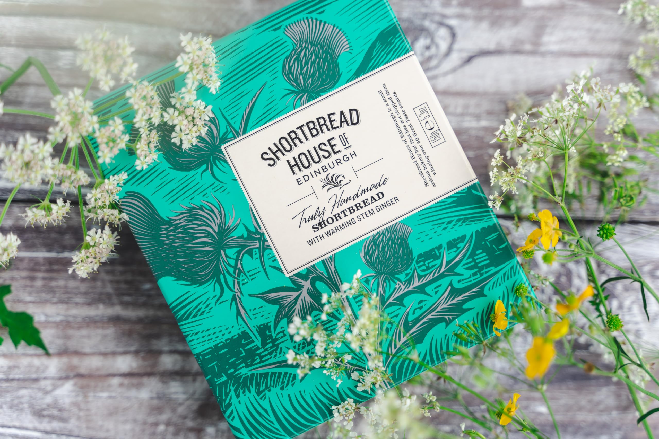 Shortbread House of Edinburgh Handmade Mini Shortbread Biscuits with Warming Stem Ginger, 150g 4