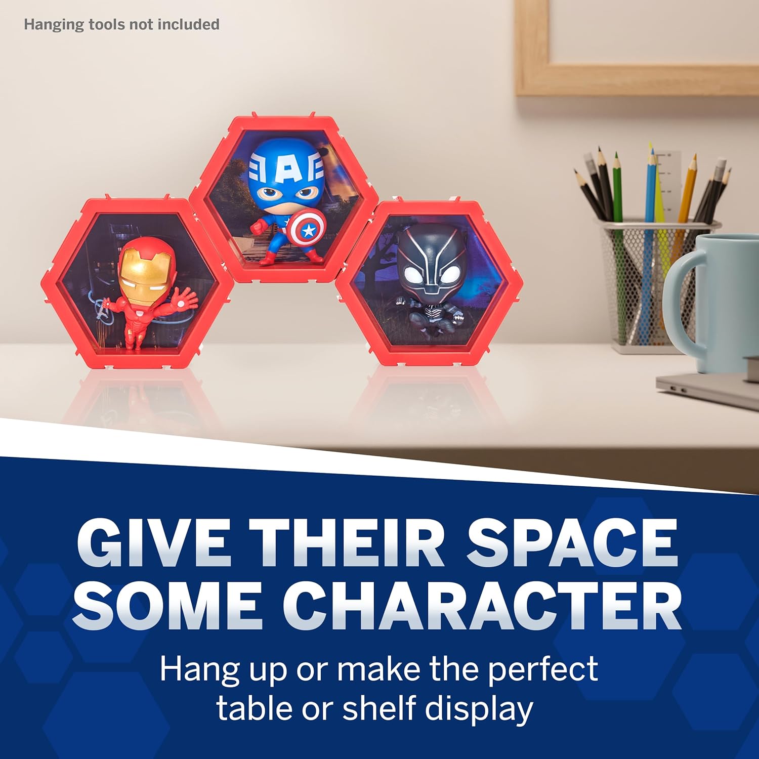 WOW! PODS 4D Marvel Black Panther - Connectable Collectible Bobblehead with 4D Light-Up Display 5