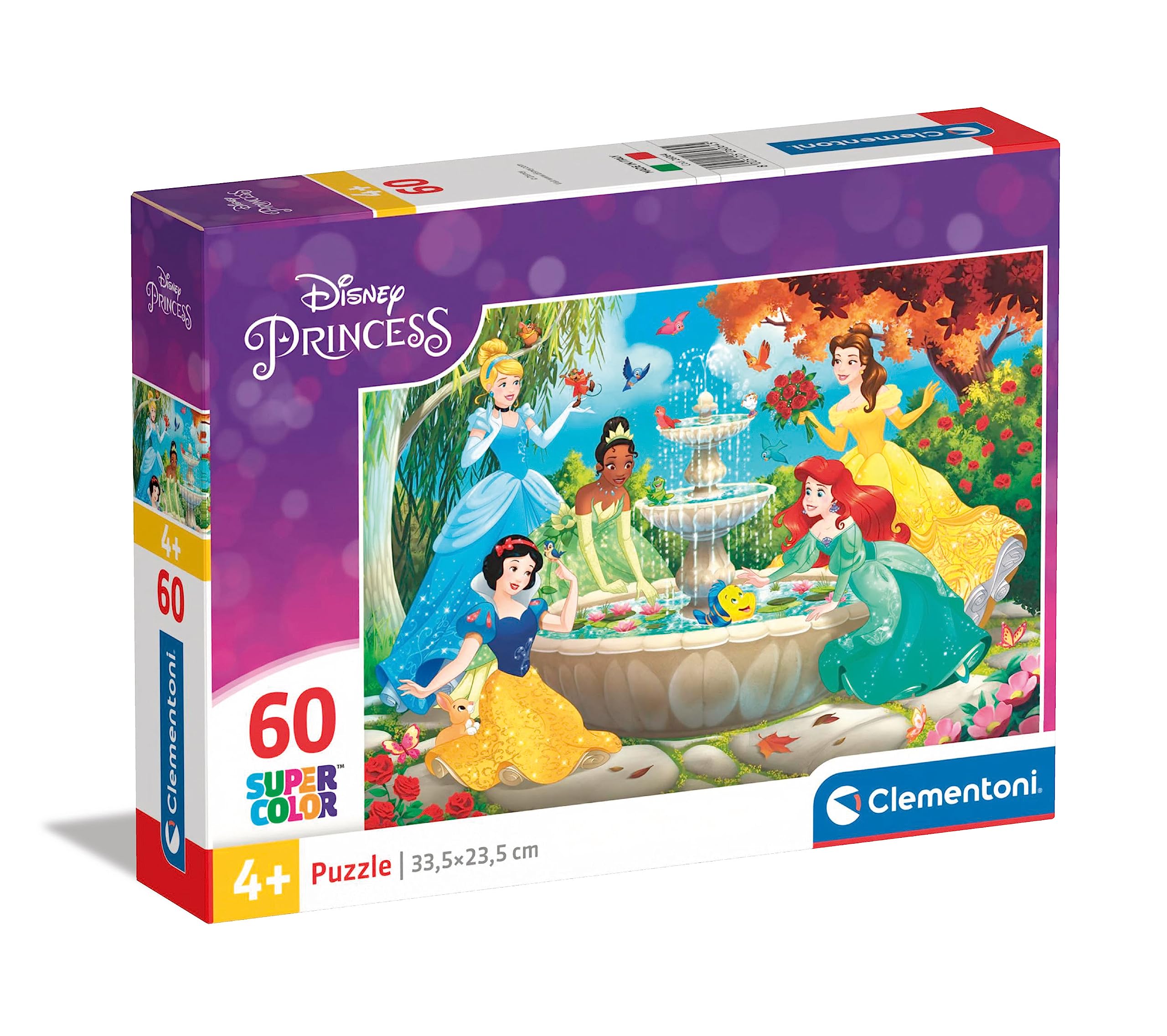 Clementoni Princess Supercolor Puzzle - 60 Pieces for Kids Ages 5+ 5