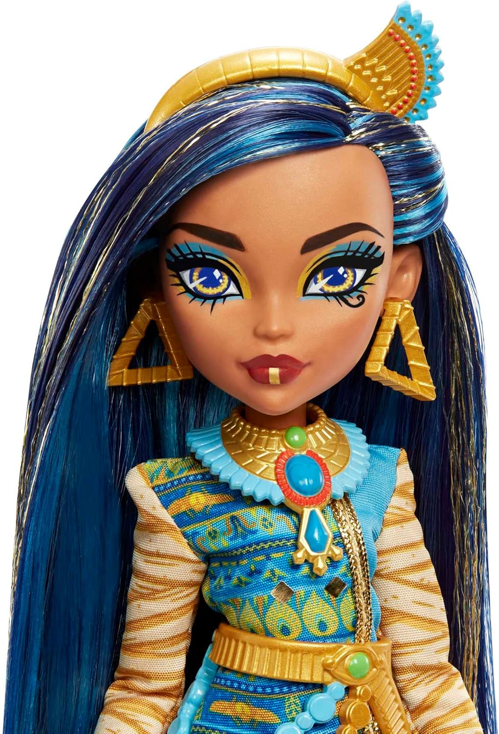 Monster High Cleo De Nile Doll with Pet Tut and Accessories - Posable Fashion Doll for Kids 4+ 6