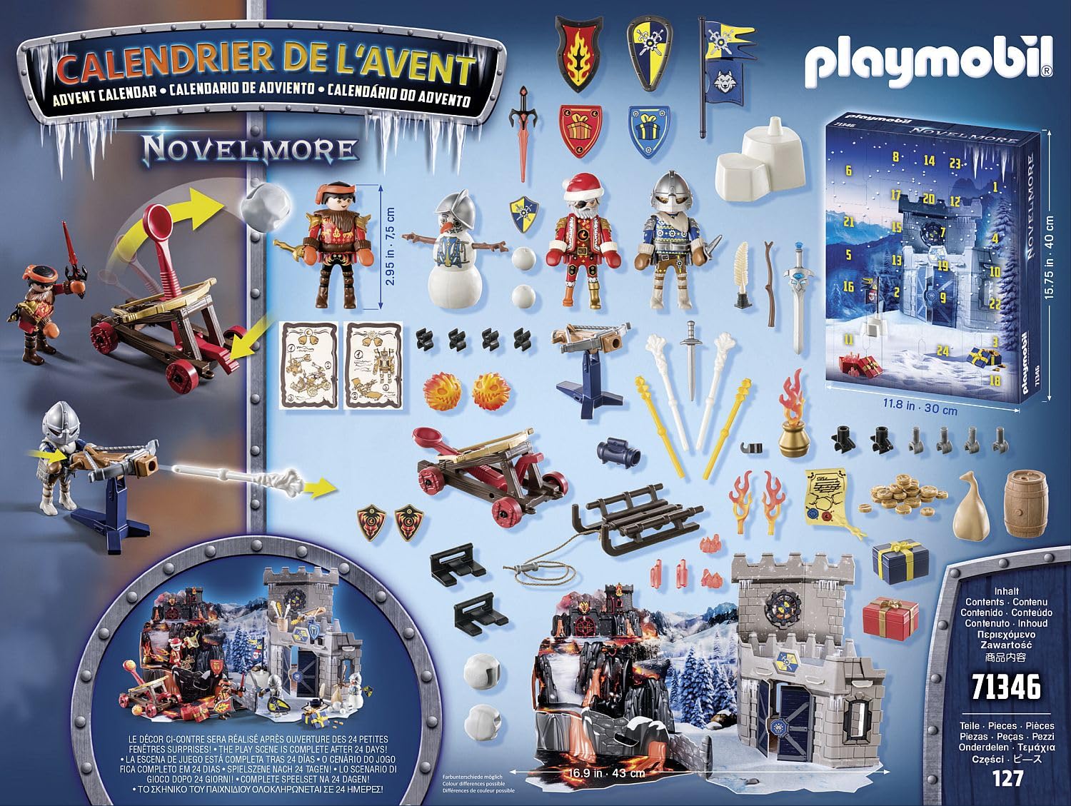 Playmobil 71346 Advent Calendar: Novelmore - Battle in the Snow - 4+ Years 5