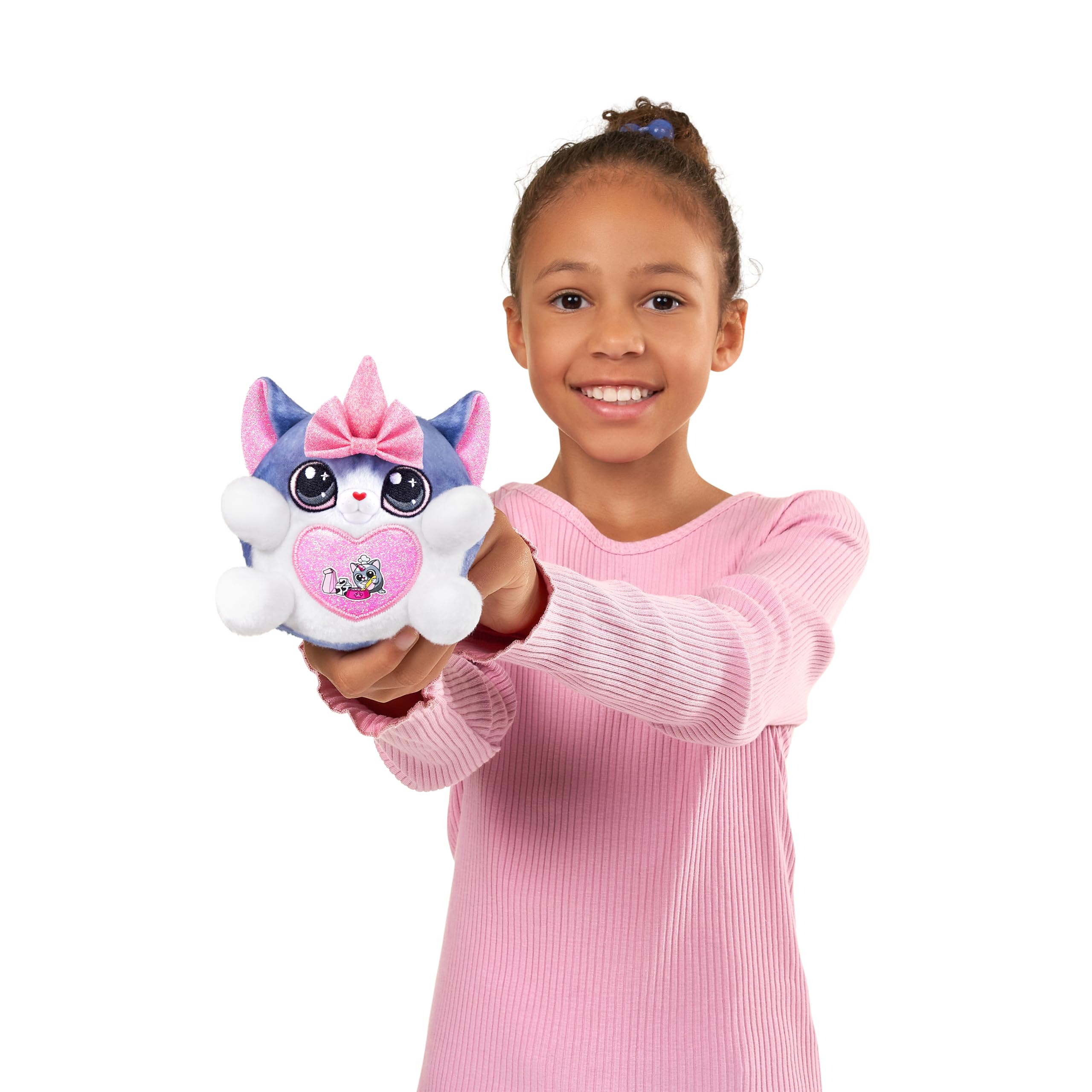 Rainbocorns Kittycorn Surprise Series 2 - Chai the Chinchilla Cat Interactive Plush with Lights, Sounds & 30+ Surprises 5