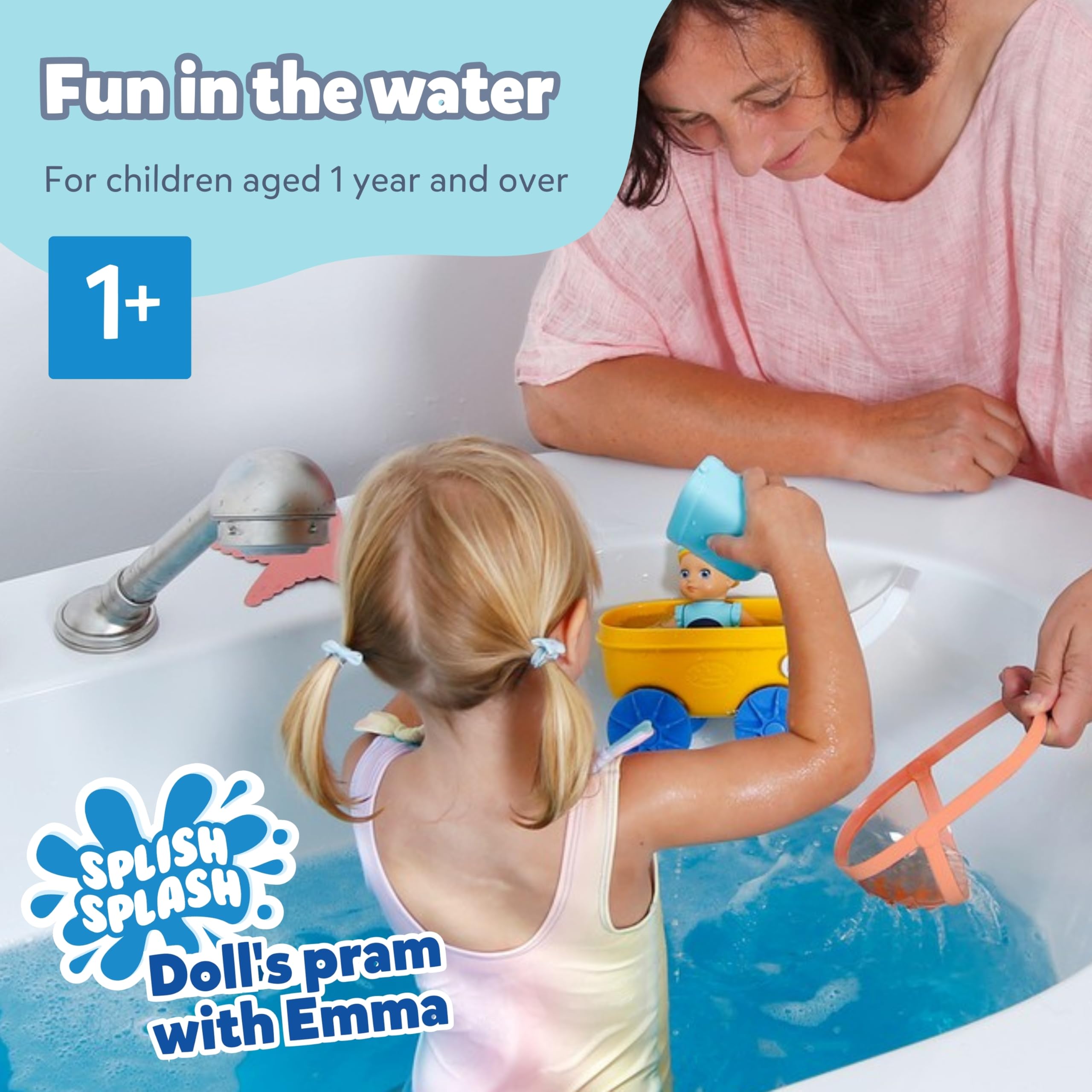 BABY born Splish Splash Pram with Emma - Interactive Bath Toy for Toddlers 1+ 5