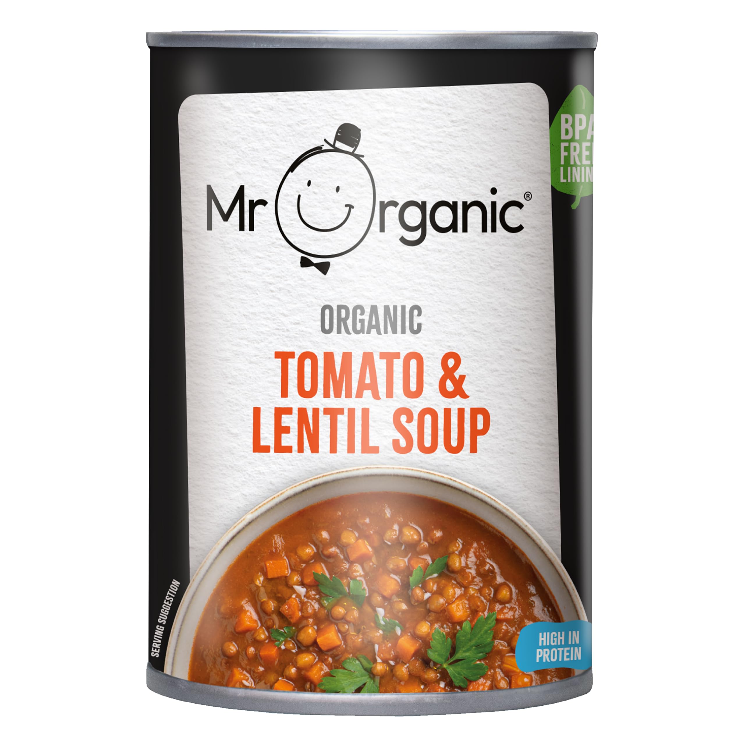Mr Organic - Tomato and Lentil Soup - Organic, Vegan, High in Protein & Fibre 7