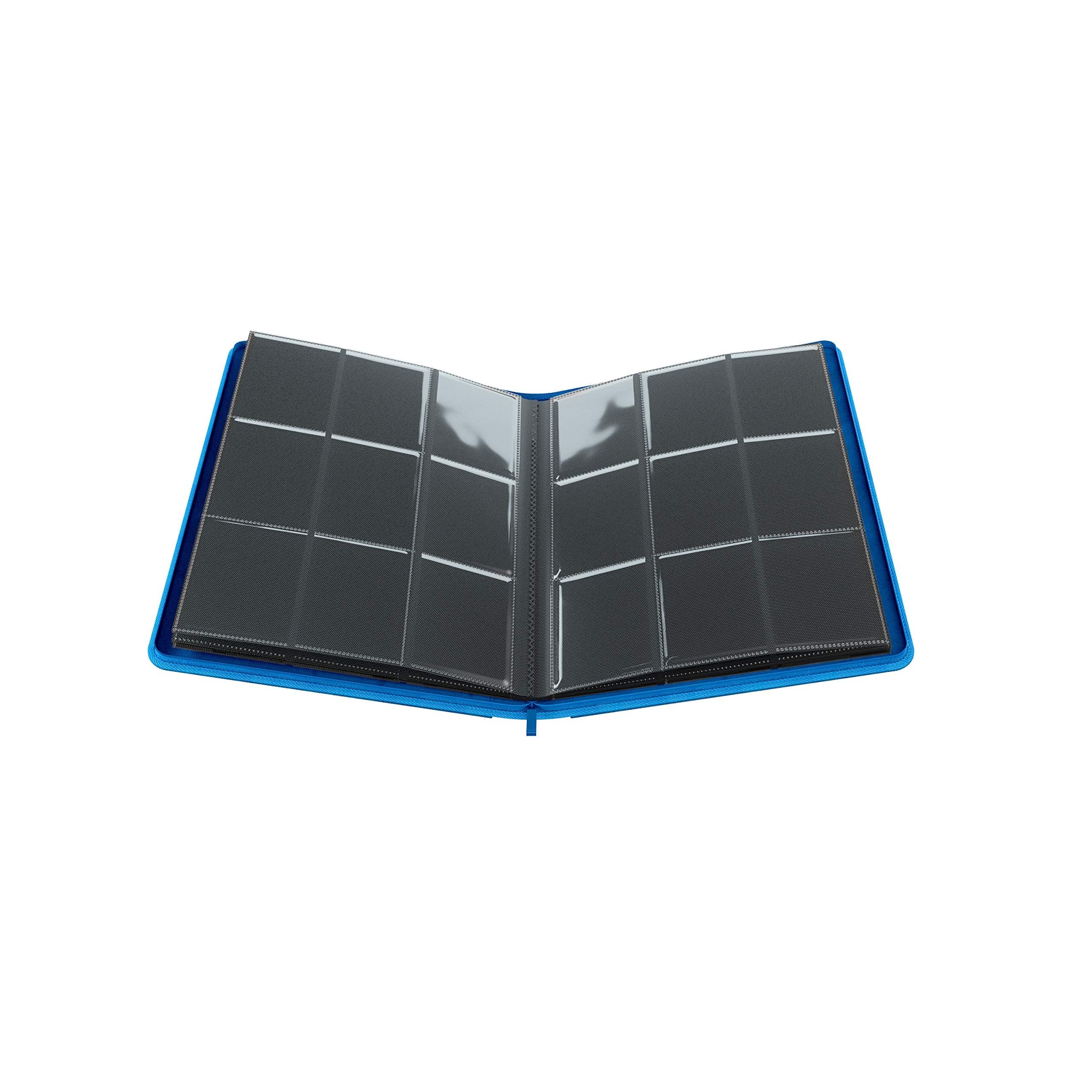 Gamegenic Zip-Up Album 18-Pocket - Holds 360 Double-Sleeved Cards, Blue 4