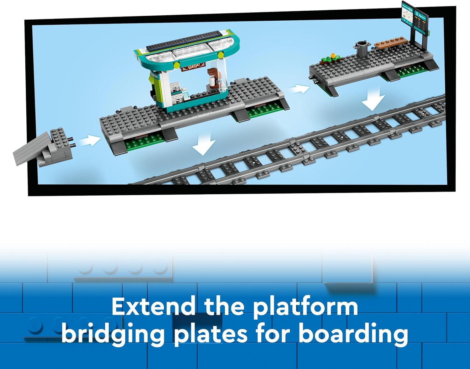 LEGO City Downtown Tram and Station Building Toy Set - 811-Piece Playset for Ages 7+ 5