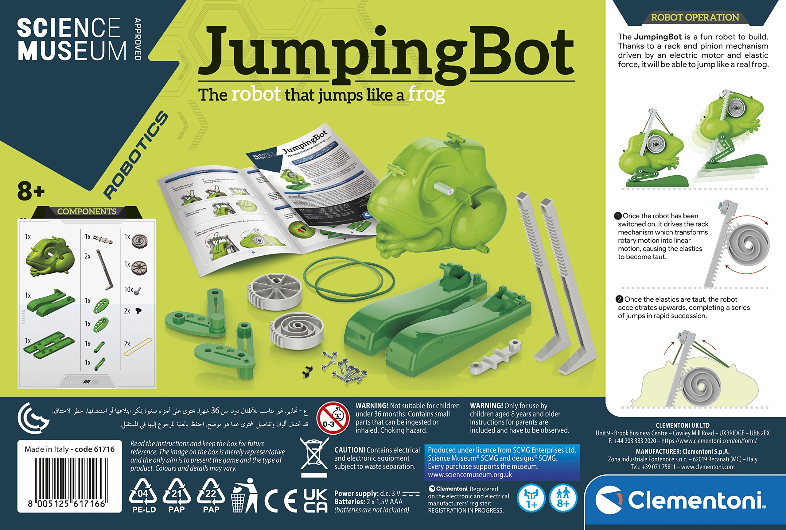 Clementoni Science Museum JumpinBot - STEM Robot Toy for Kids 8-12 7