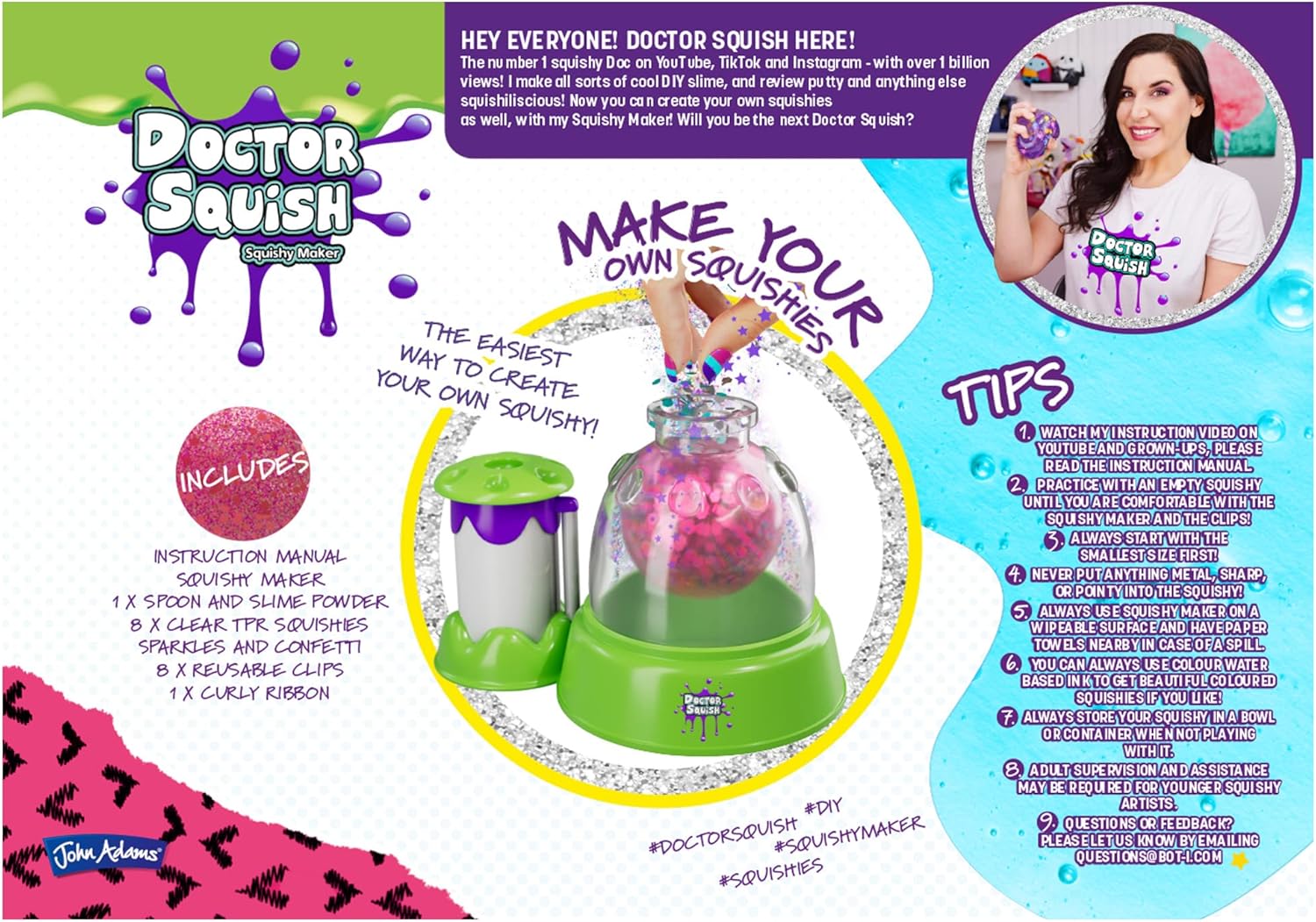John Adams Doctor Squish Squishy Maker - Make Your Own Squishies! - Arts & Crafts Playset for Ages 8+ 7