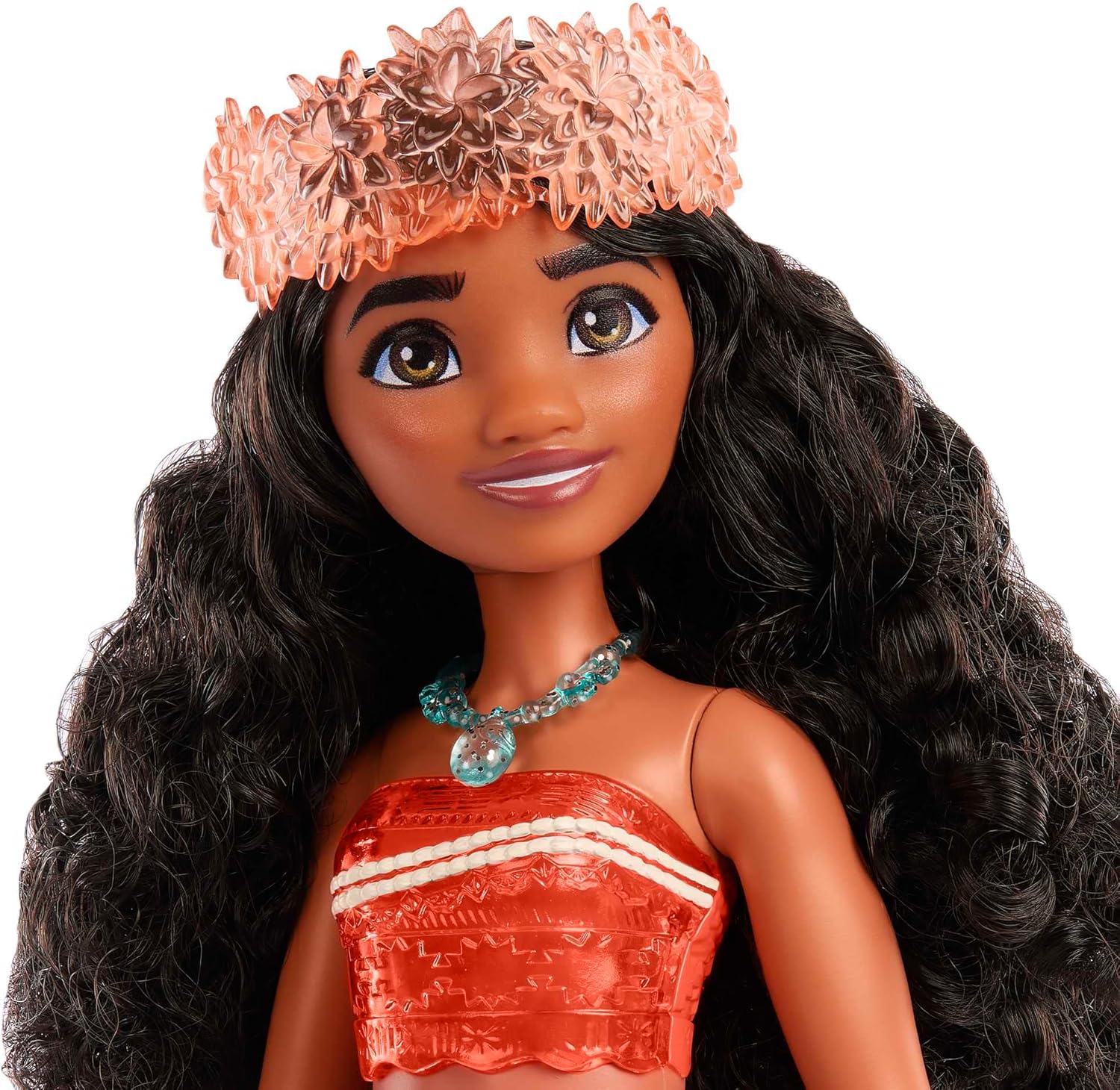 Disney Princess Moana Posable Fashion Doll with Sparkling Outfit and Removable Accessories 4