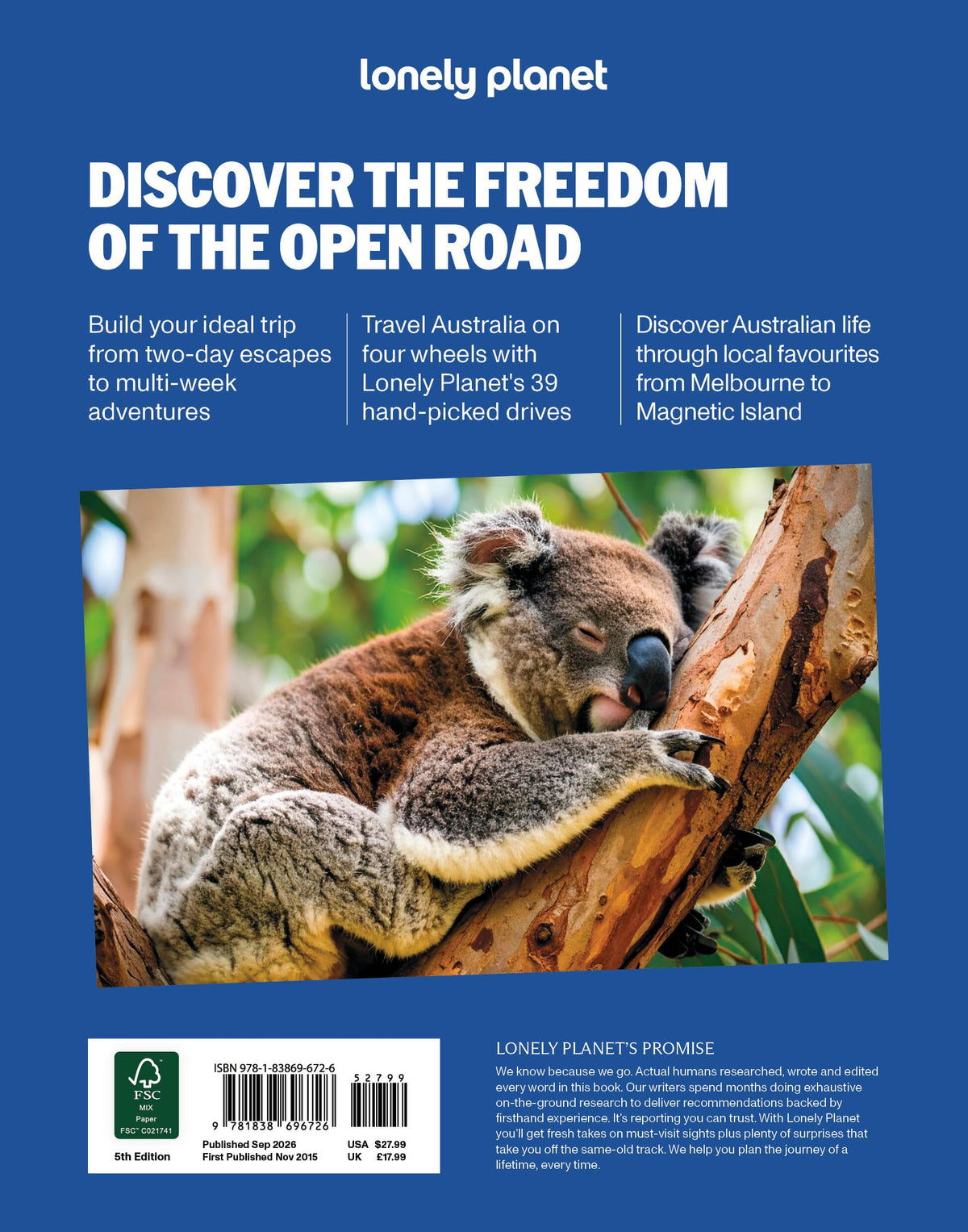 Lonely Planet Best Road Trips Australia: 39 Driving Itineraries | 5th Edition | Paperback