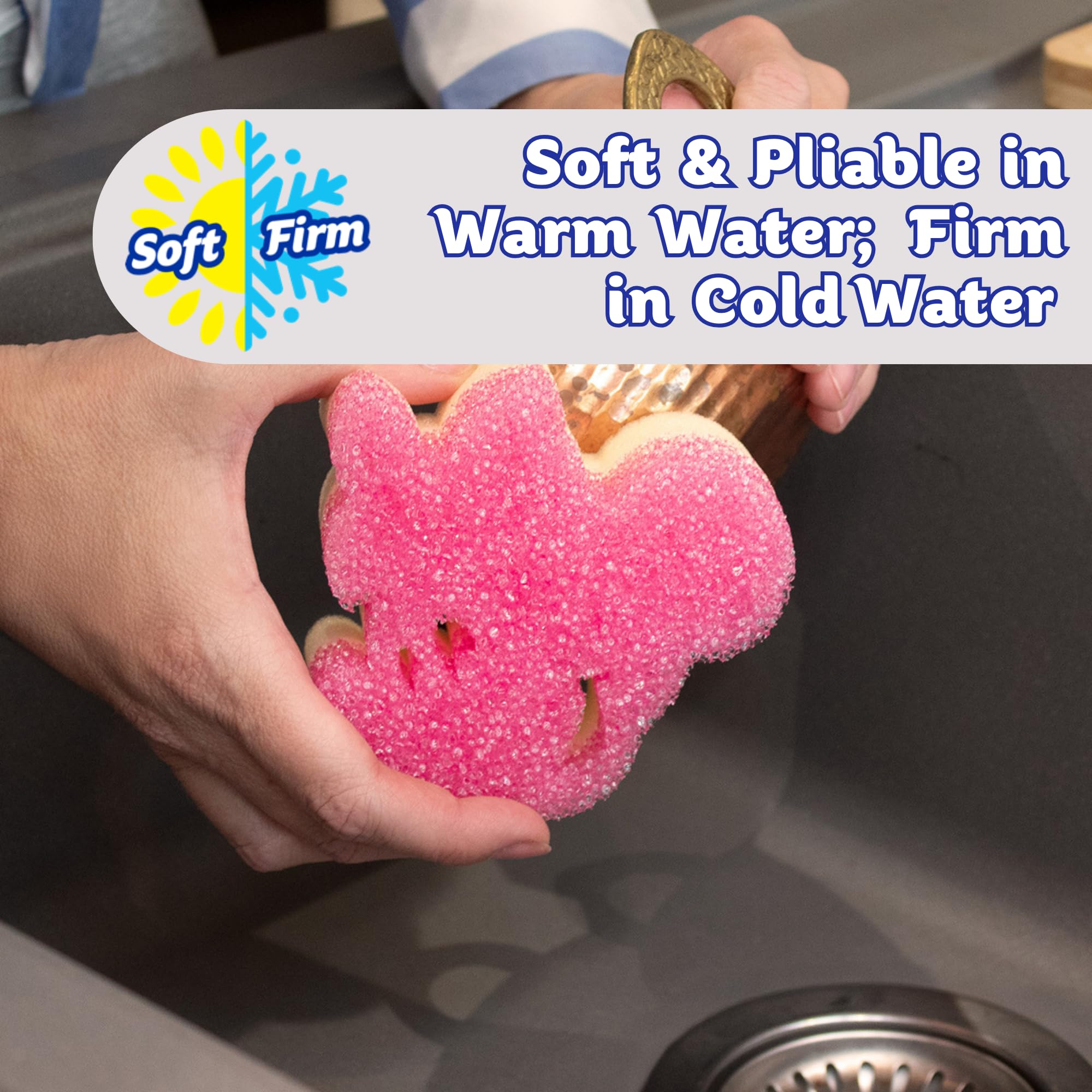 Scrub Daddy Disney Mickey Mouse & Minnie Mouse Dish Sponge Twin Pack - Smile 5