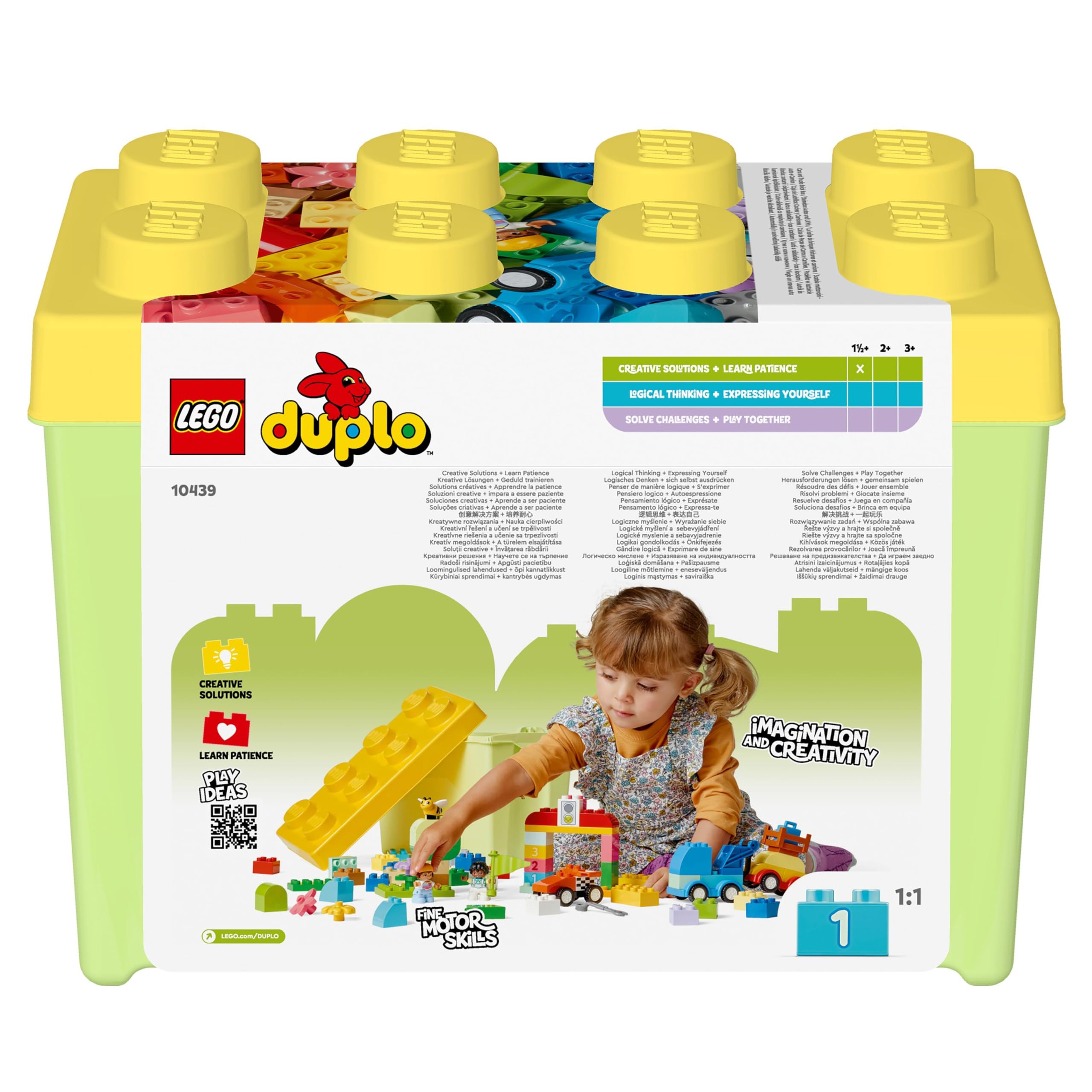 LEGO DUPLO Classic Cars and Trucks Brick Box - Educational Building Set for Toddlers 18m+ 6