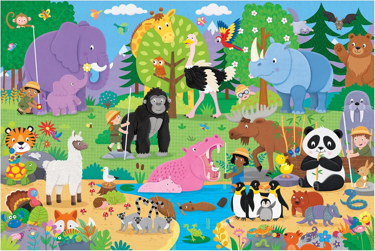 Galt Giant Floor Puzzle - Who's Taller? - 30-Piece Animal Puzzle for Kids Ages 3-6 4