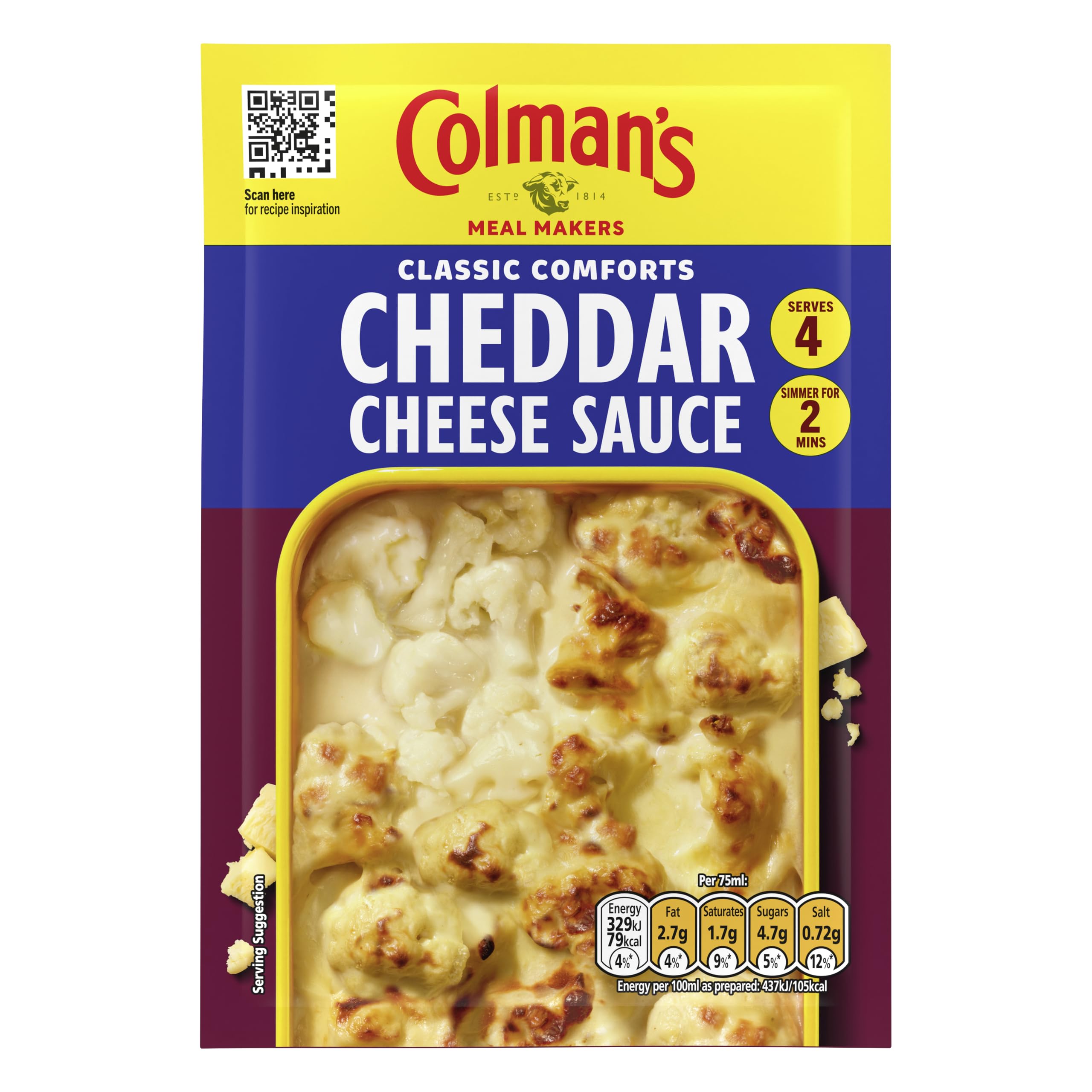 Colman's Meal Maker Cheddar Cheese Sauce Mix, 40g