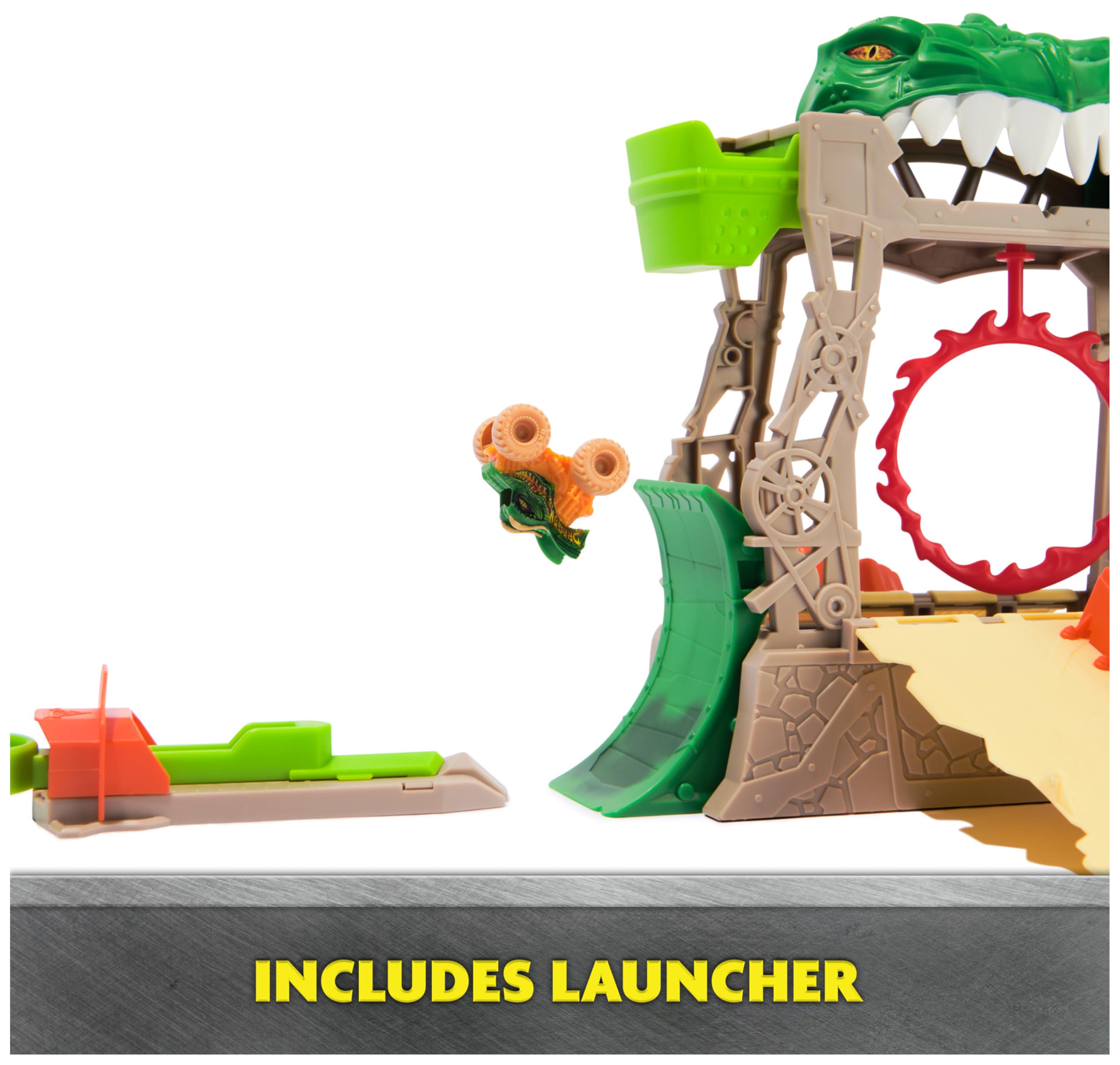 Monster Jam Dragon Dungeon of Doom Playset - Stunt Action with Exclusive Mini Jams Dragon Truck 11
