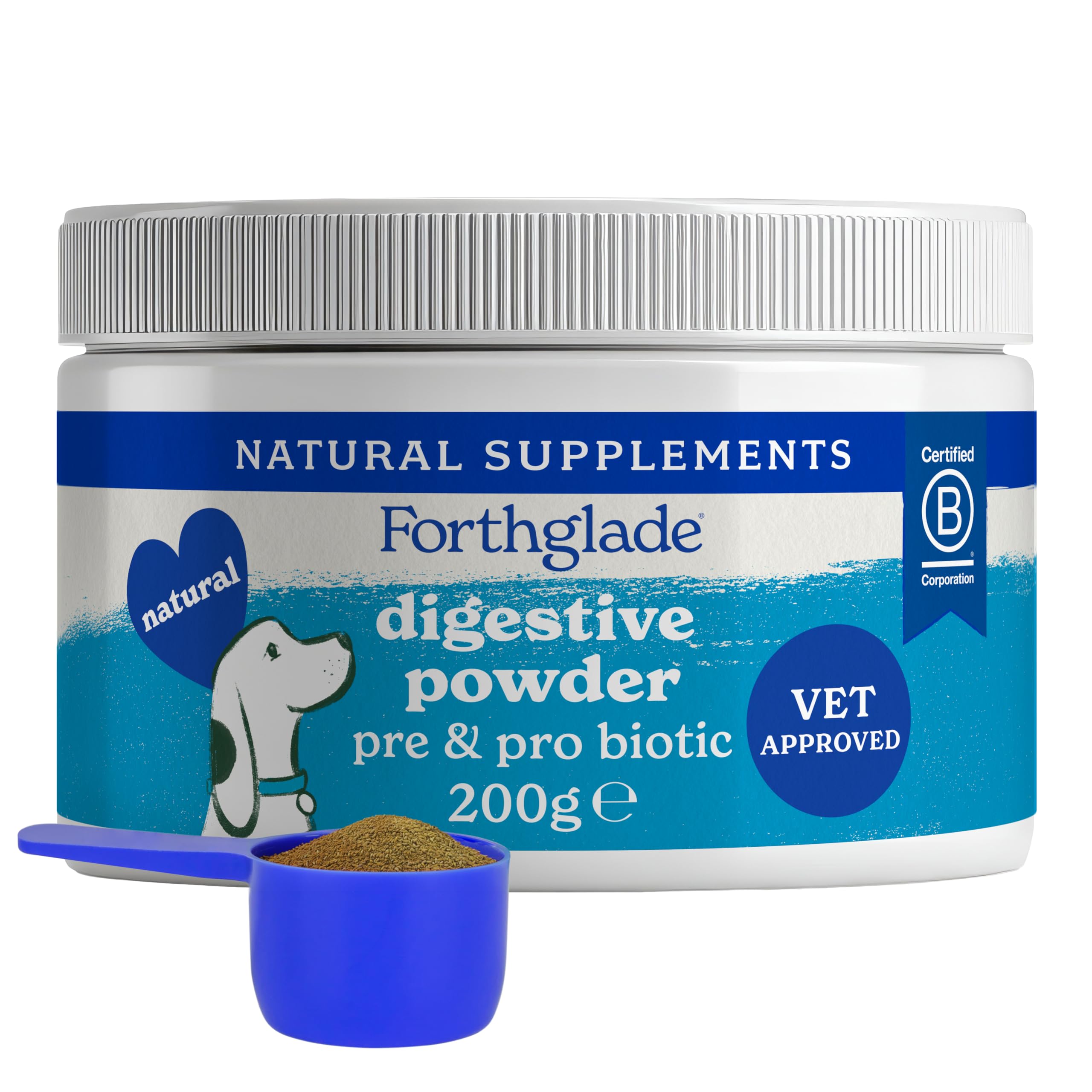 Forthglade Digestive Powder for Dogs - Pre & Probiotic Gut Support | 200g 1