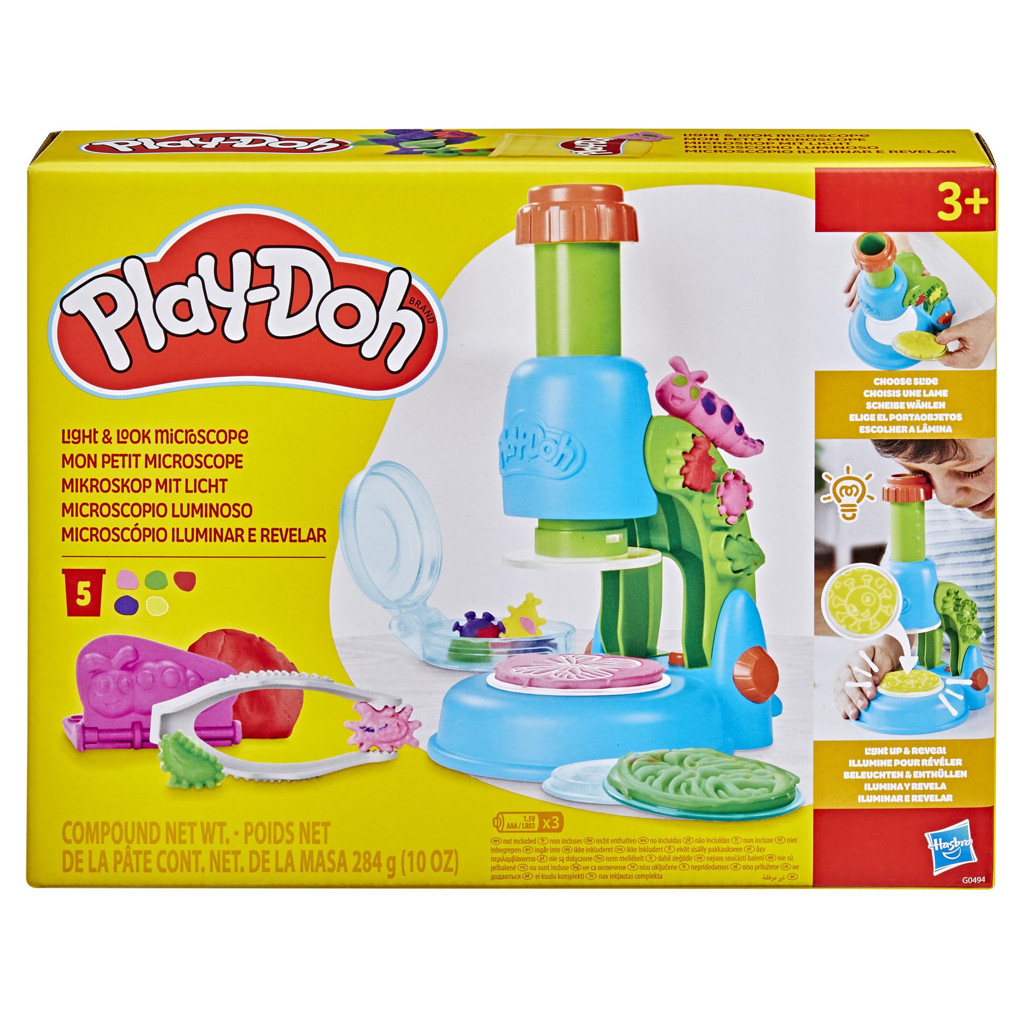 Play-Doh Light & Look Microscope Playset - Educational Science Toy for Kids 3+ 8