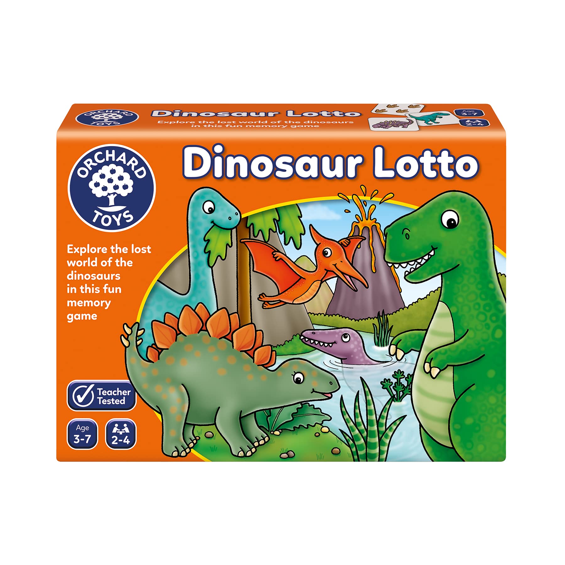 Orchard Toys Dinosaur Lotto Game - Ages 3-7 | Multicoloured | Recycled Cardboard 1