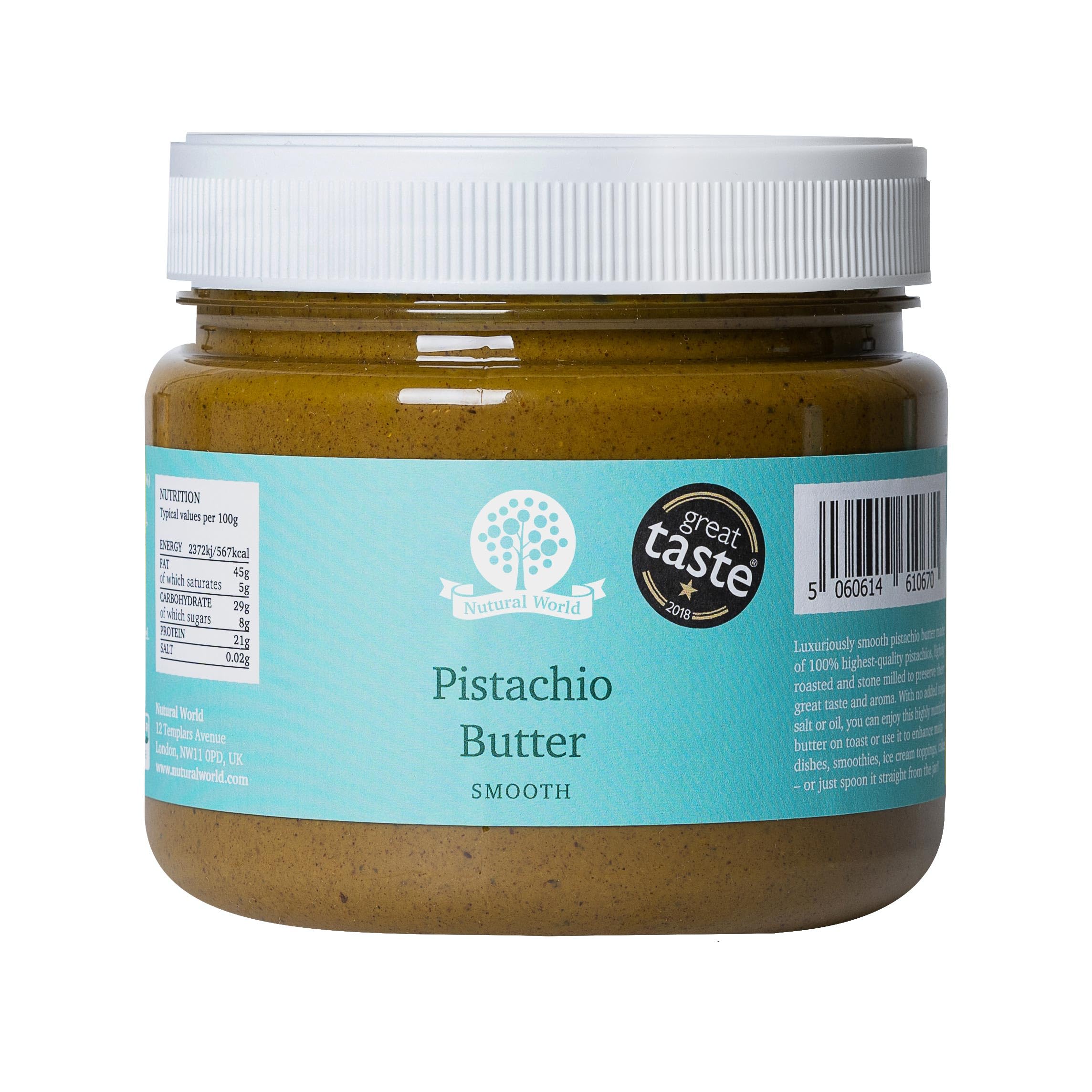 Nutural World Smooth Pistachio Butter - 100% Pure Pistachio | 1kg