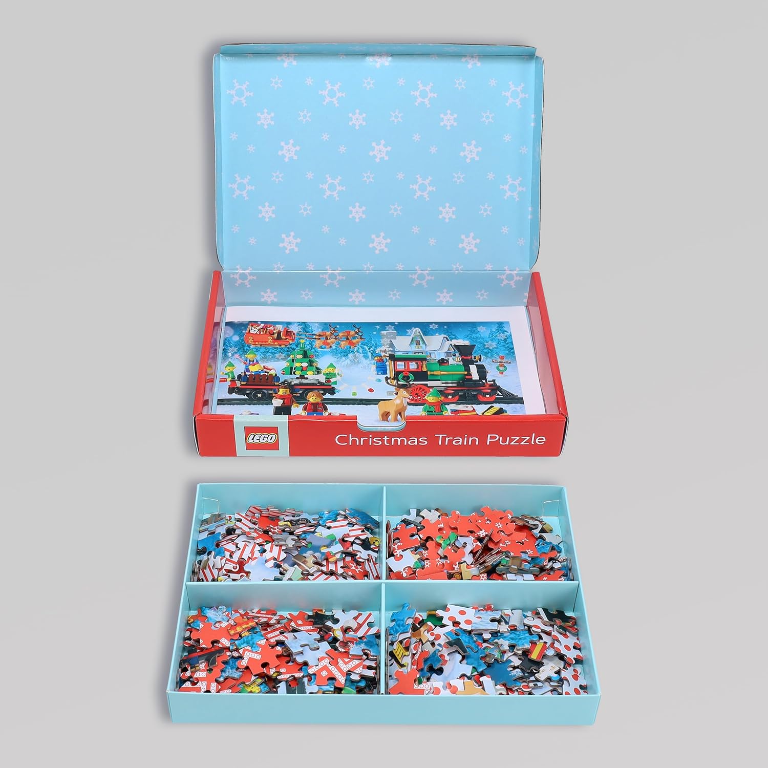 LEGO Christmas Train Puzzle - Four 100-Piece Building Sets for Ages 7+ 5