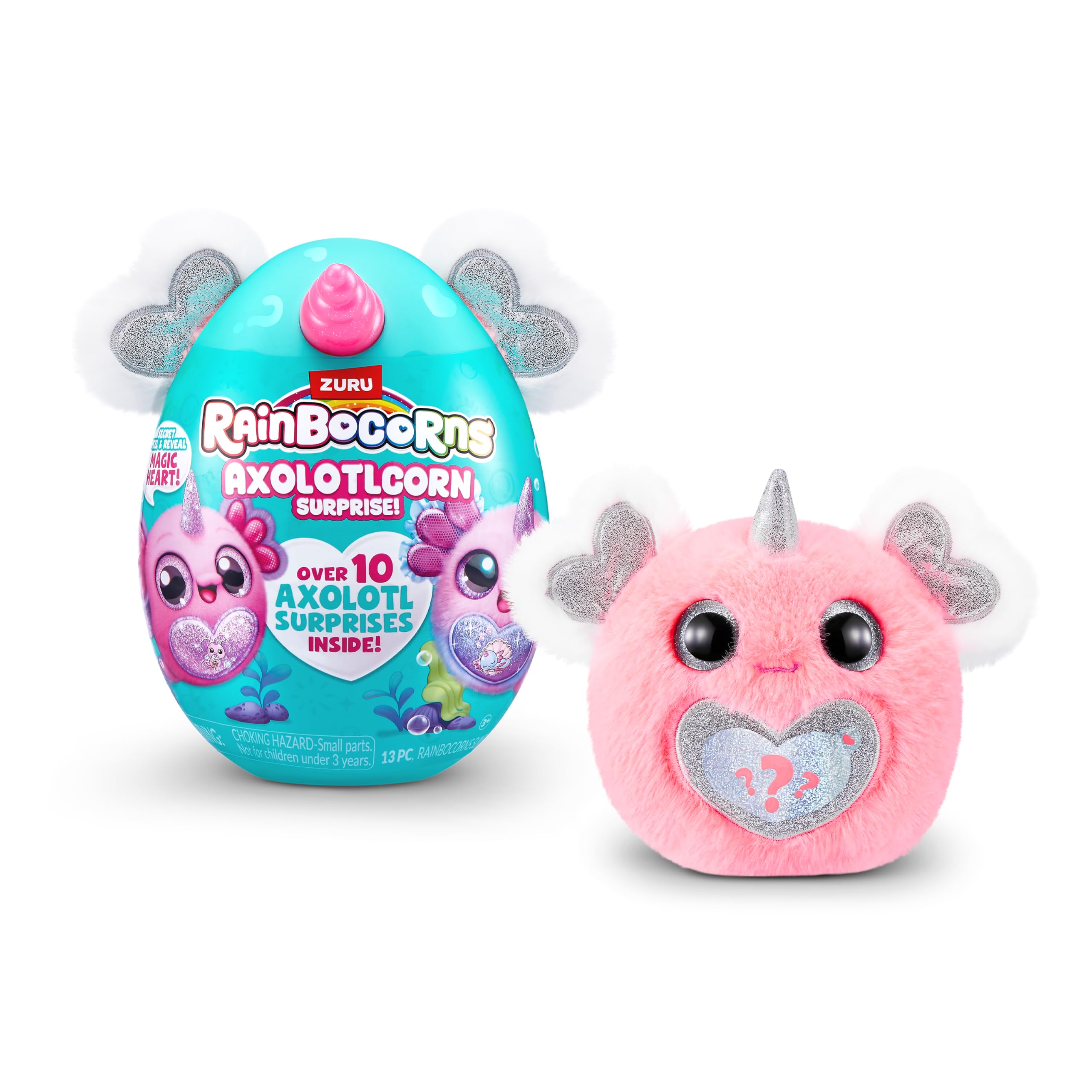 Rainbocorns Axolotlcorn Surprise by ZURU - Collectible Plush Toy for Girls 3+ | Flowy