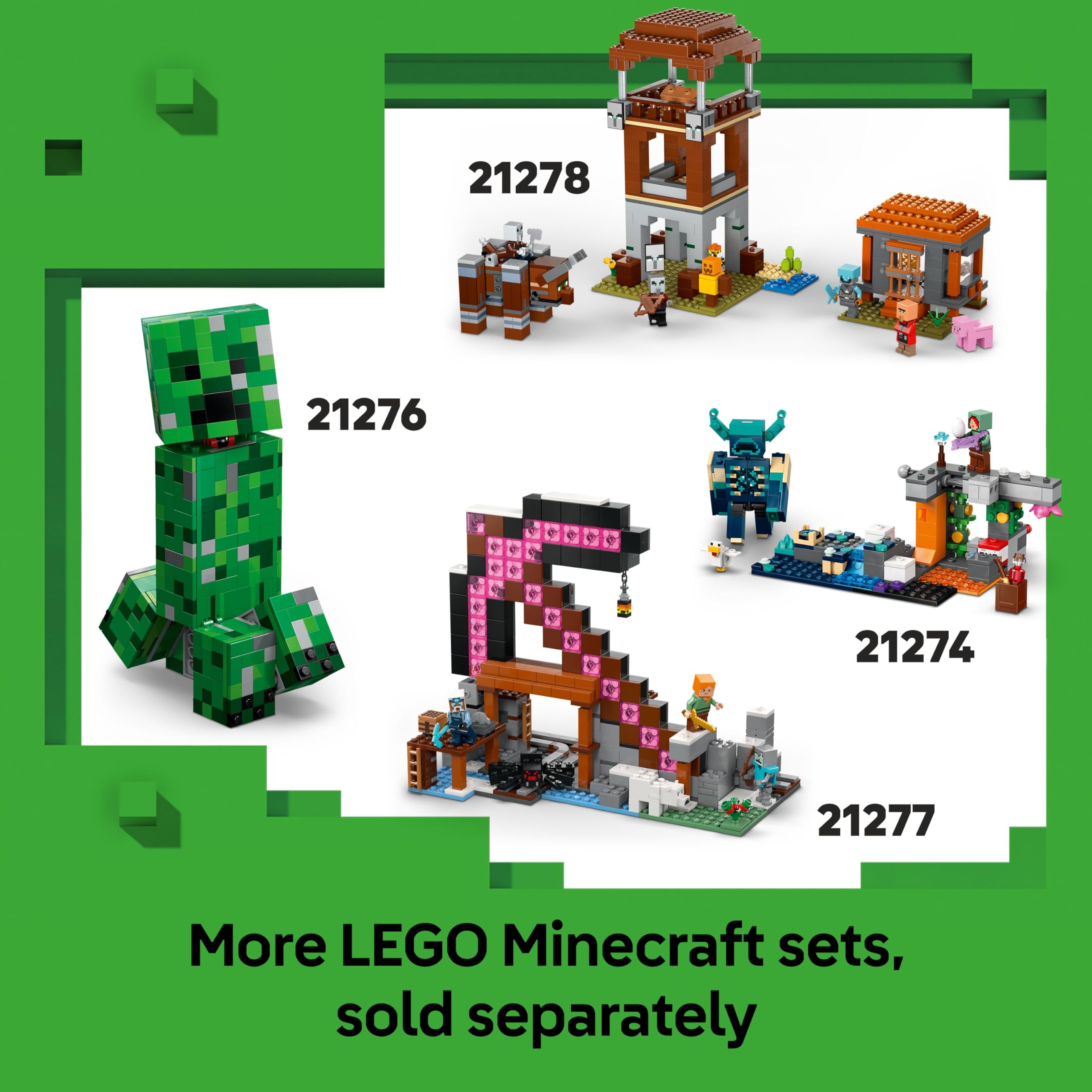 LEGO Minecraft 2in1 The Enderman Tower - Rebuildable Building Set with Enderman, Endermite & Nether Portal 5