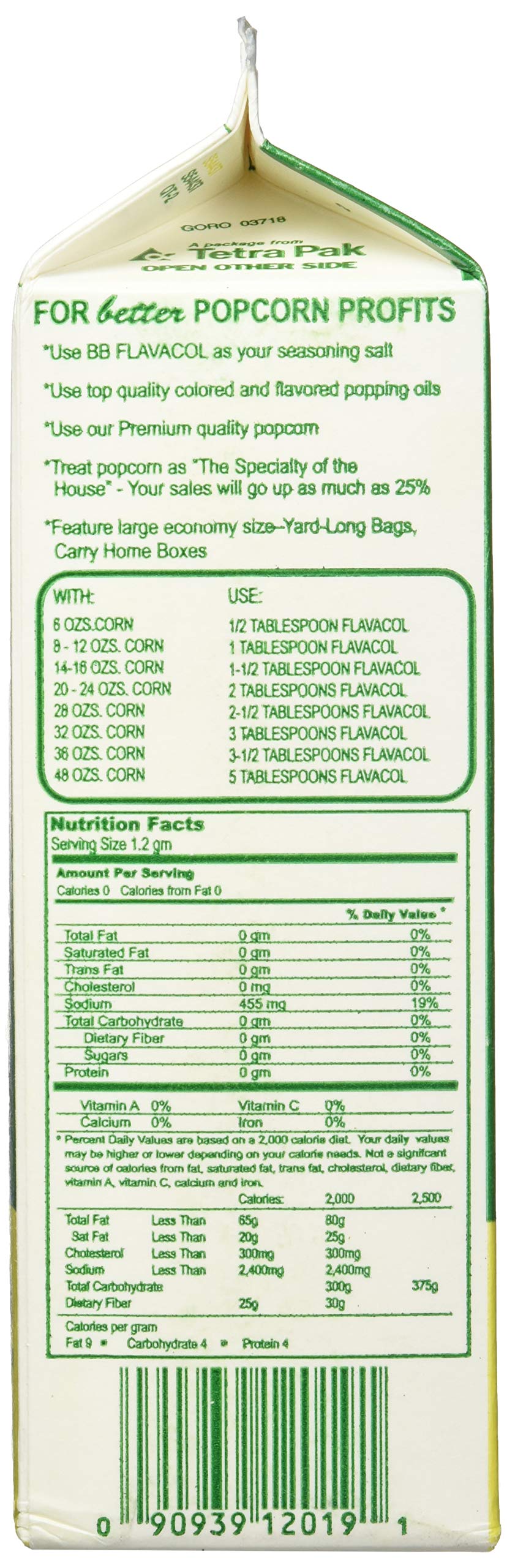Gold Medal Flavacol Better Buttery Popcorn Flavouring - 999g | Intense Butter Flavor 3
