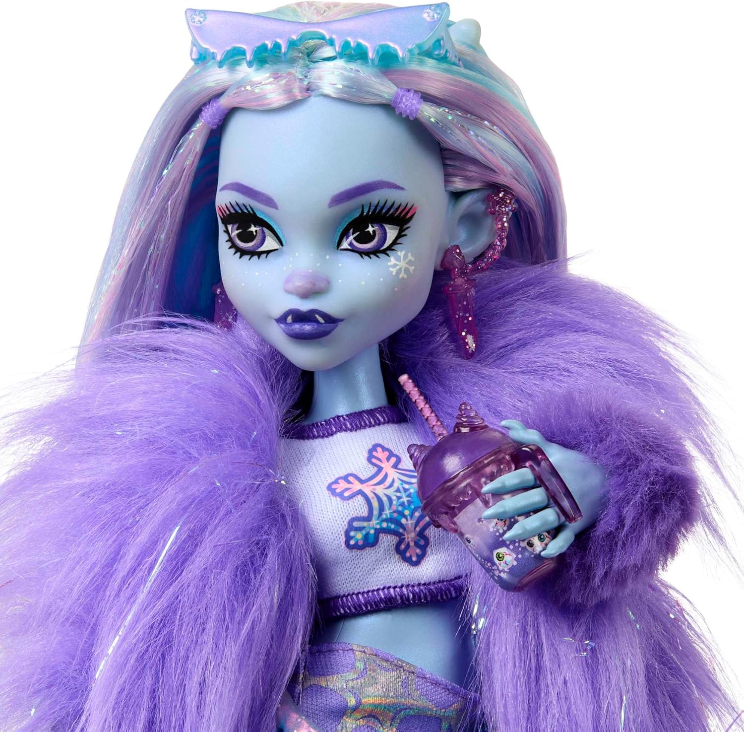 Monster High Abbey Bominable Yeti Fashion Doll with Pet Mammoth - Ages 4+ 5