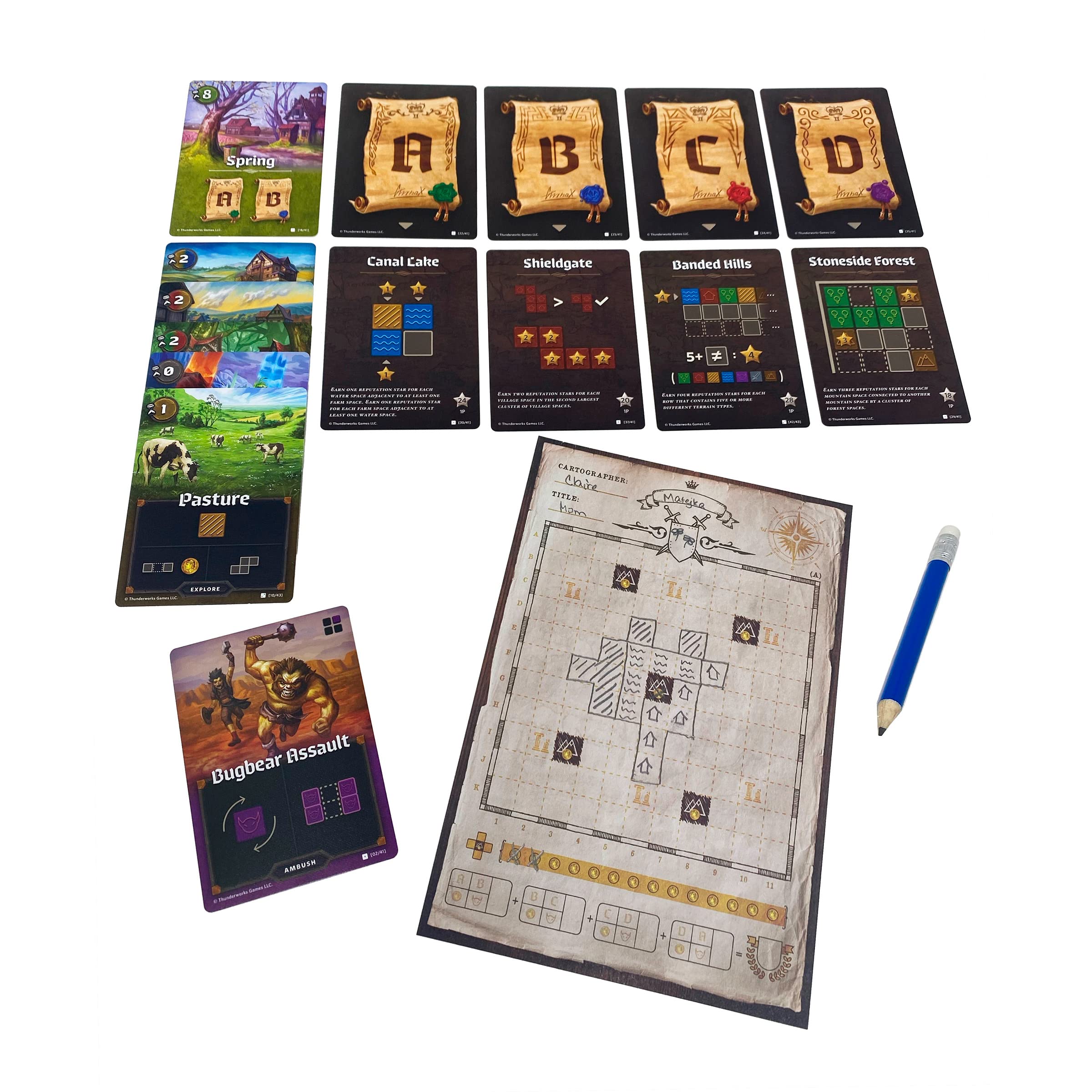 Thunderworks Games Cartographers: A Roll Player Tale Board Game 8