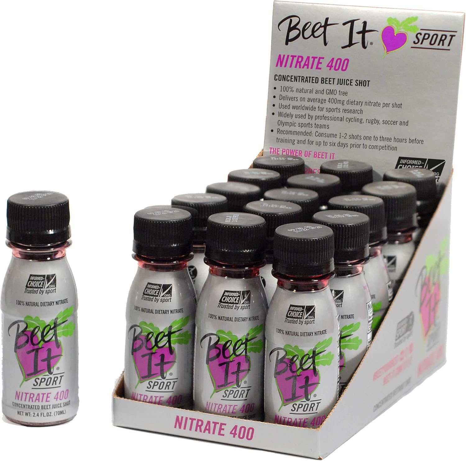 BEET IT - Beet It Sport Nitrate 400 Concentrated Beetroot Juice Shots (15 x 70ml)