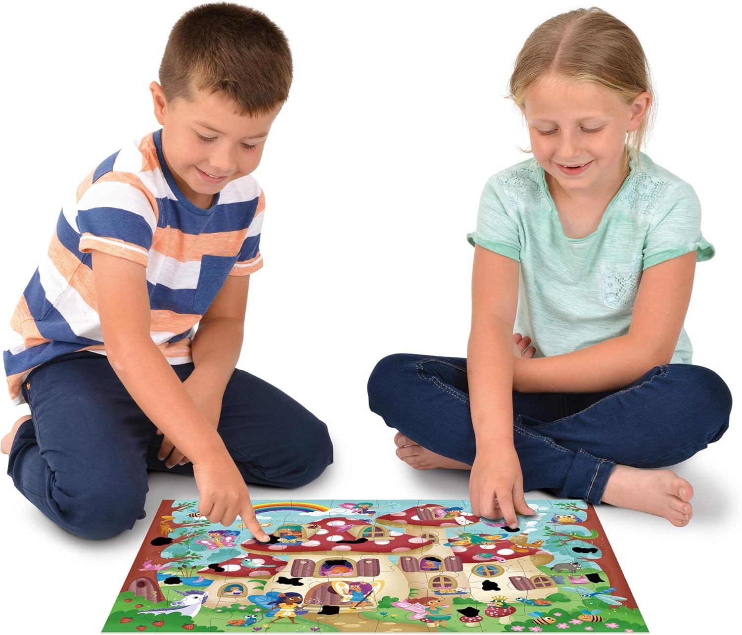 Galt Toys Magic Puzzle - Fairy Palace 50-Piece Rub & Reveal Puzzle for Ages 4+ 5