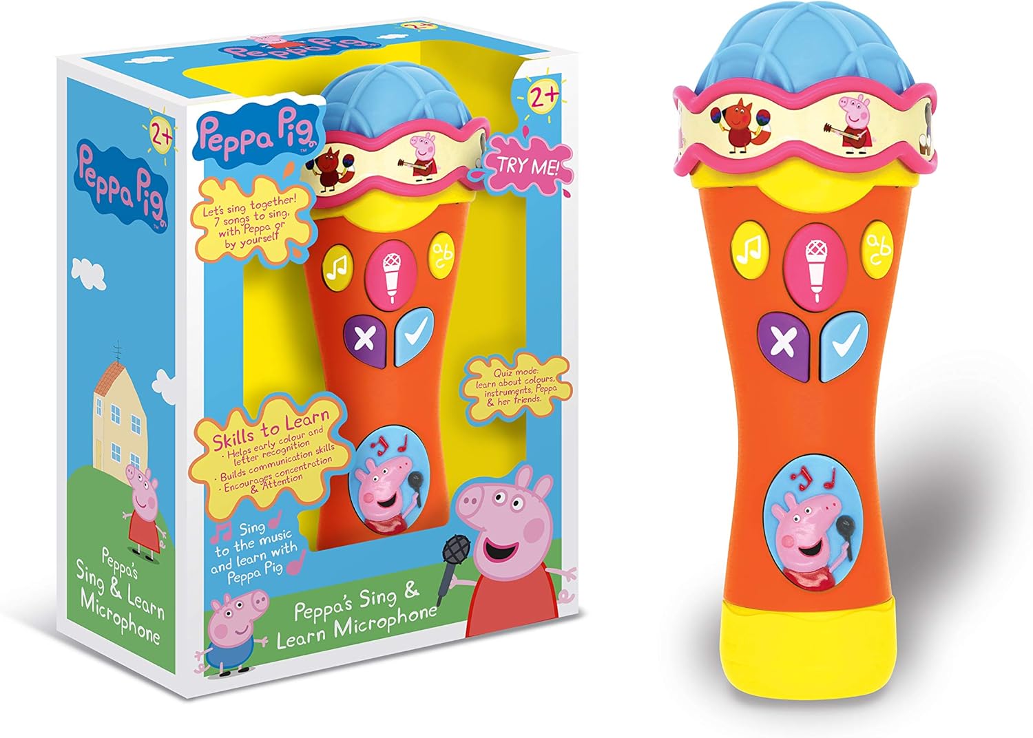 Peppa Pig Singalong & Learn Microphone - Interactive Musical Toy for Toddlers 2-5 Years 4