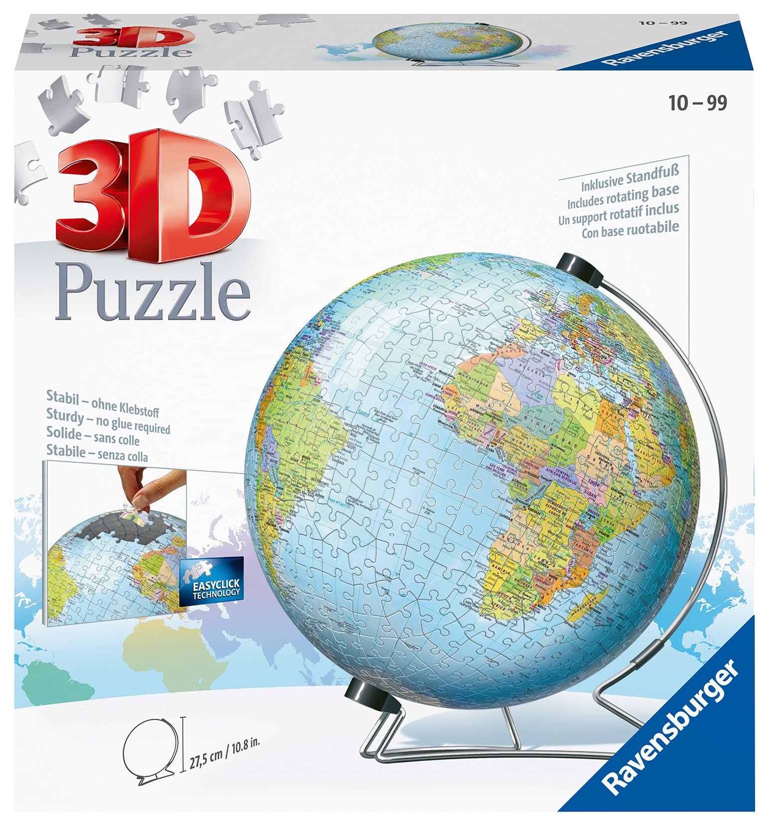 Ravensburger World Globe on V-Stand 3D Jigsaw Puzzle - 540 Pieces 8