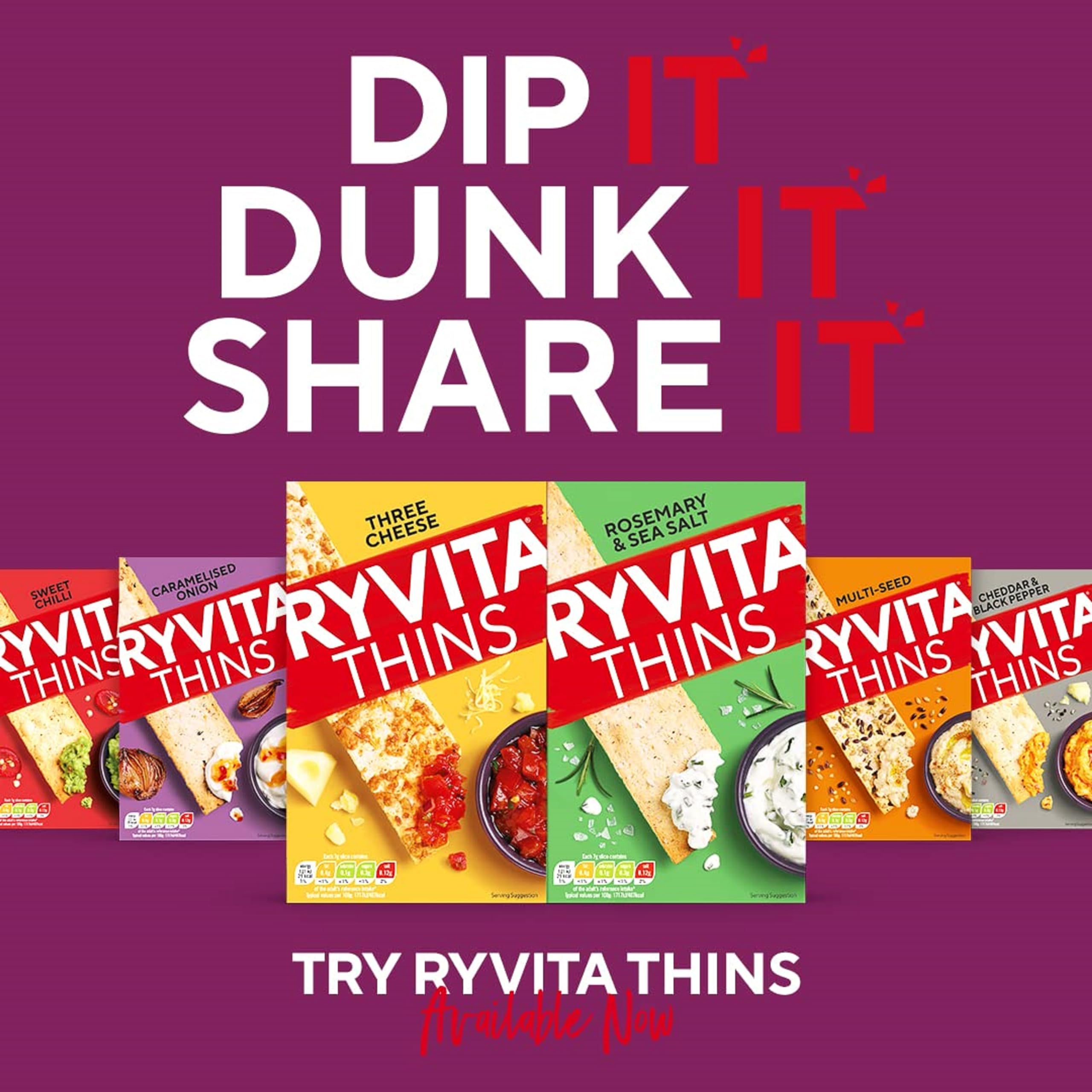 Rywita Fruit Crunch Crispbread with Currants, Seeds and Oats | 8 x 200g Packs | High Fibre 6