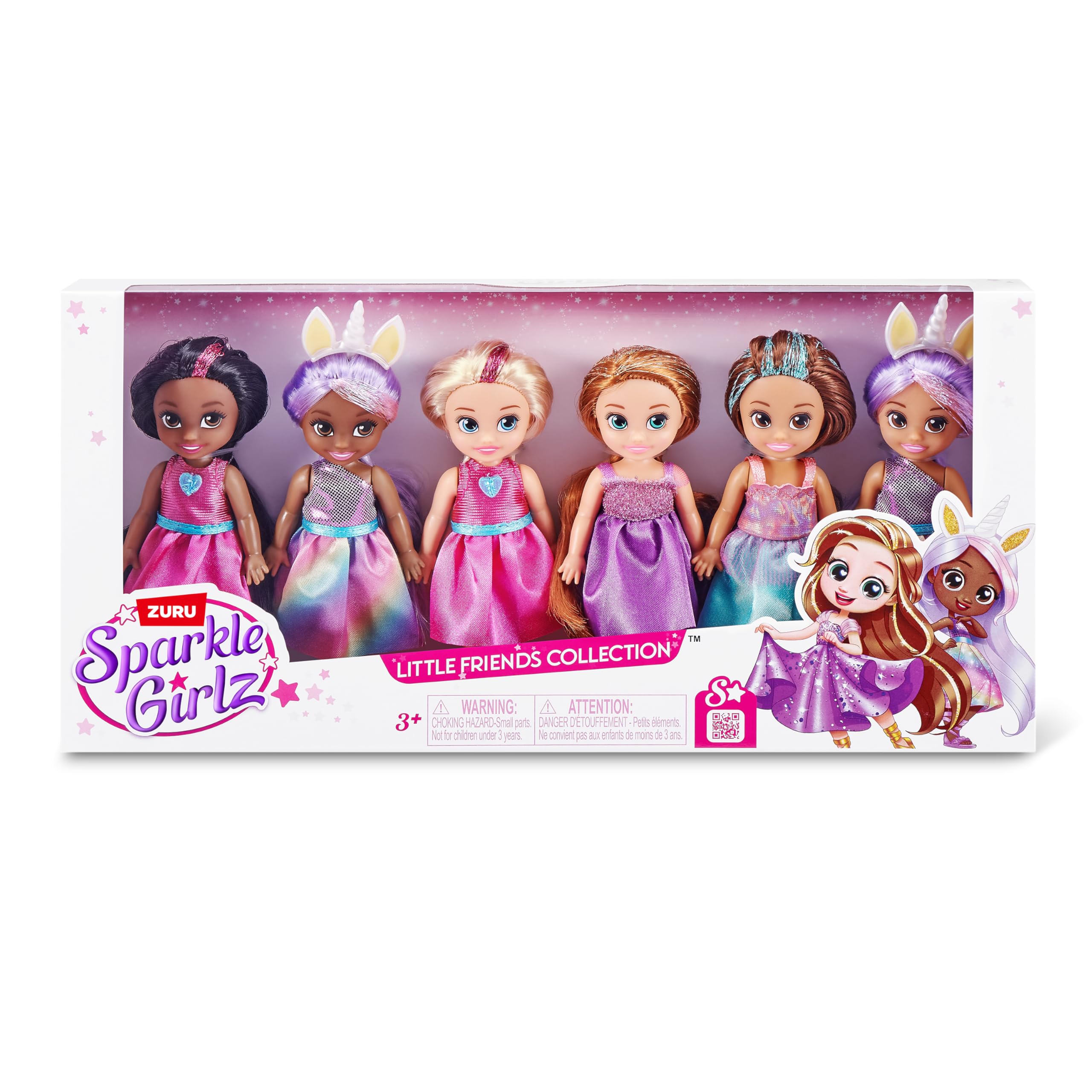 Sparkle Girlz Princess Collectible Fashion Dolls - 6 Pack with Interchangeable Outfits & Poseable Design 5