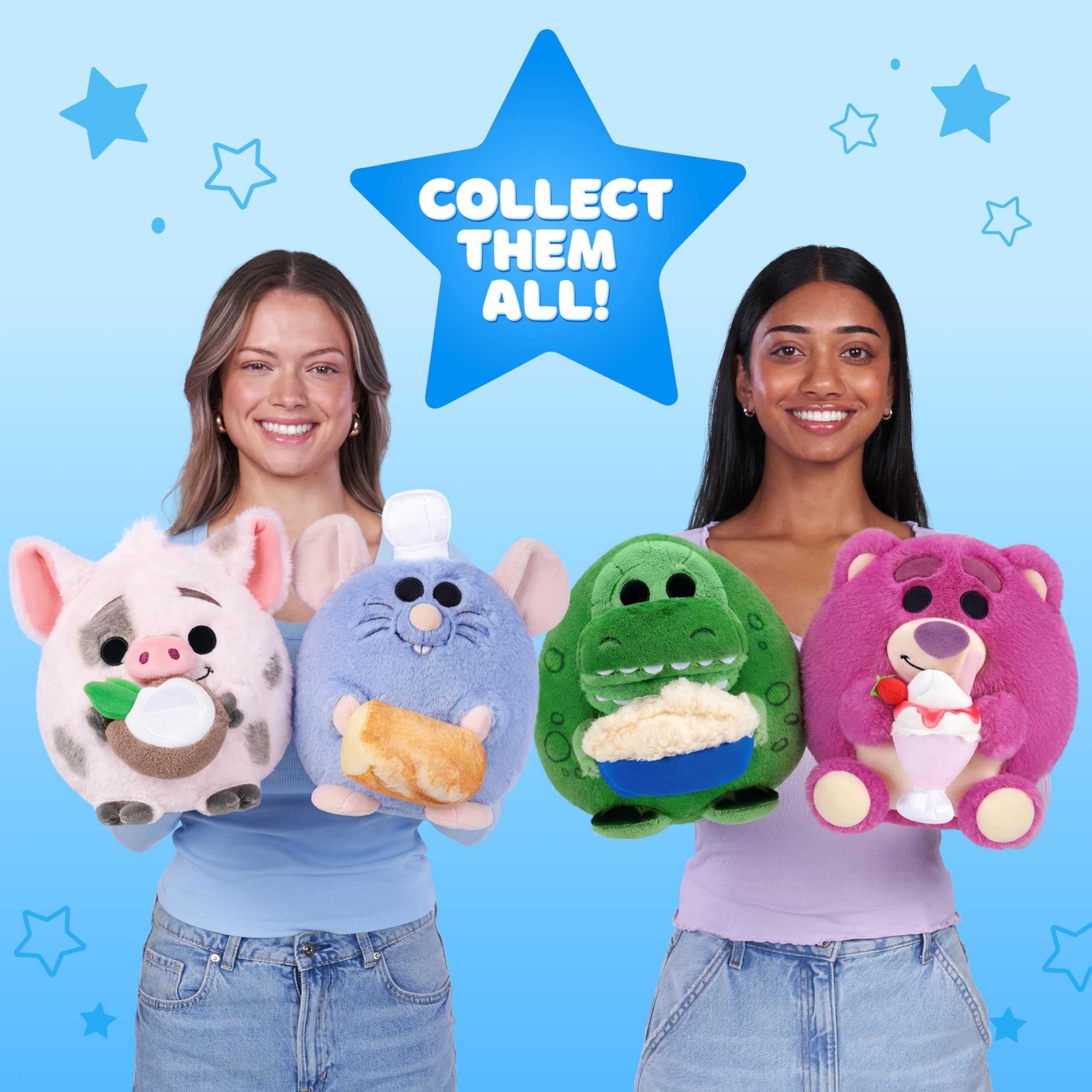 Snackles Disney Remy & Baguette 8-Inch Plush Toy | Ultra-Soft Polyester | Unisex Children 4