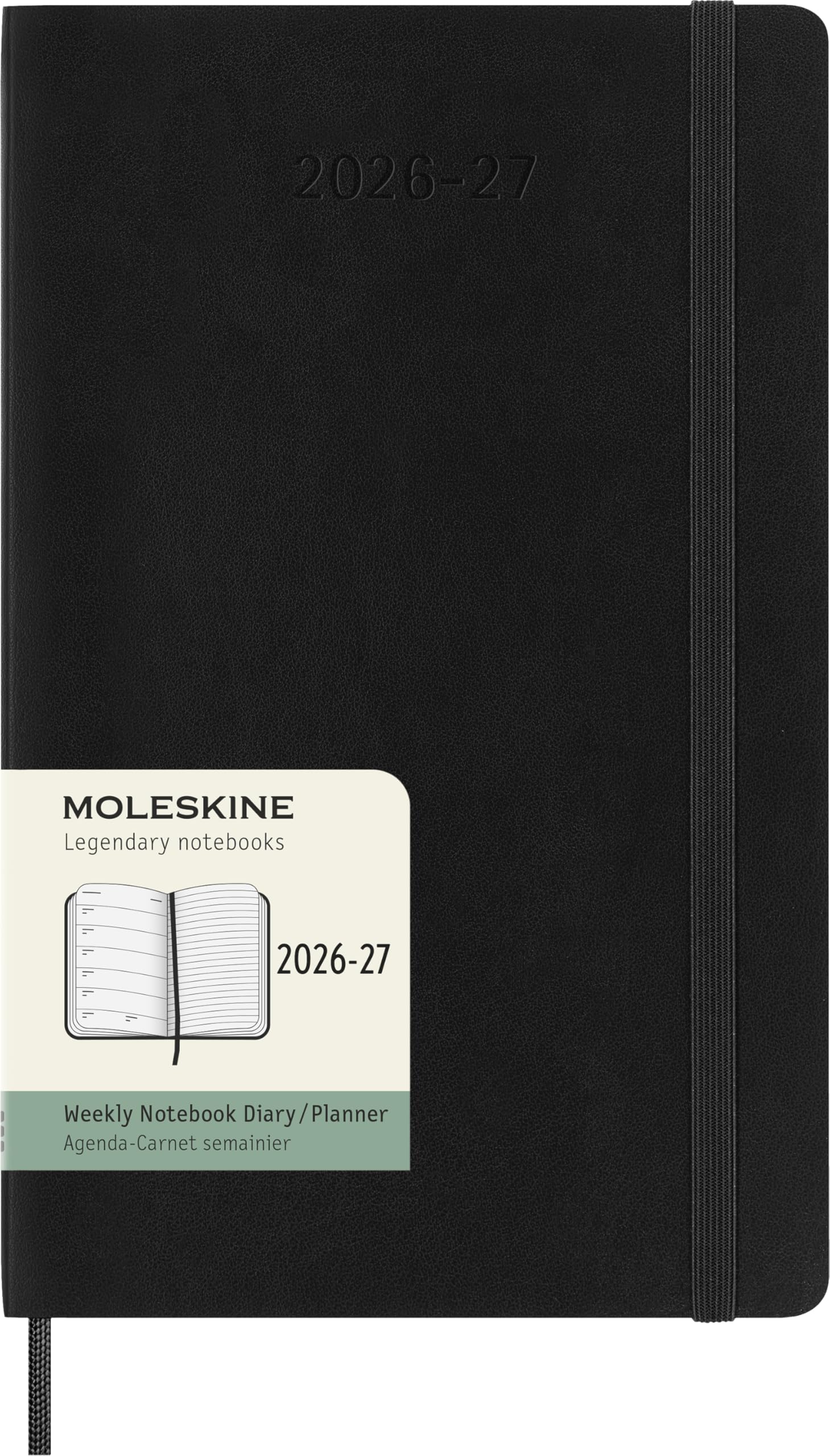 Moleskine 18-Month Weekly Planner 2026-2027 | Soft Cover, Large (13x21) | Black 1
