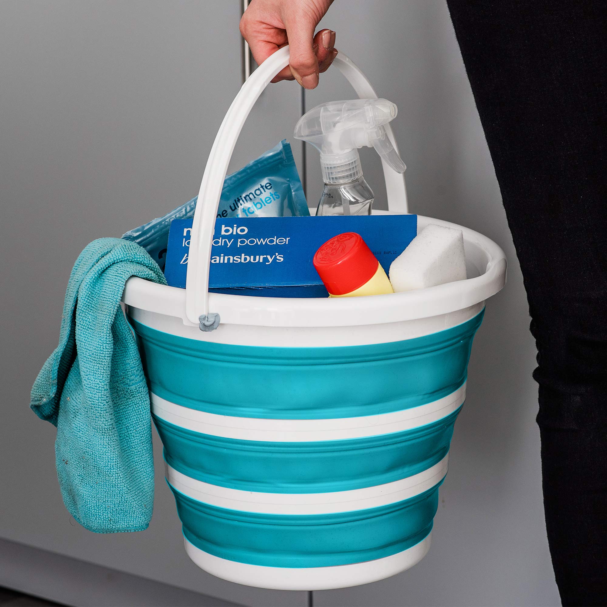 LIVIVO Collapsible Bucket – 10L Folding Silicone Bucket for Home, Kitchen & Cleaning 9