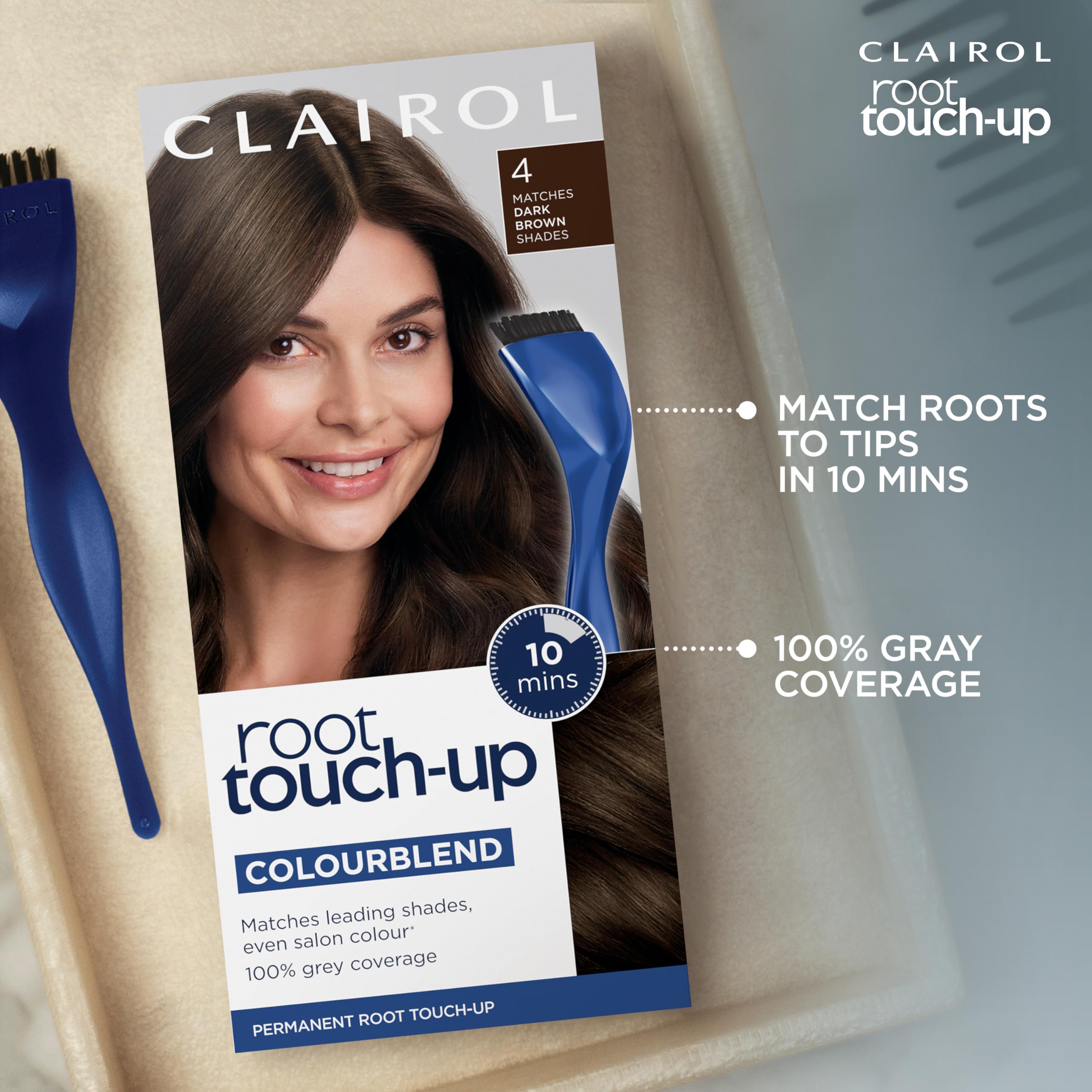 Clairol Root Touch-Up Permanent Hair Dye - 4A Dark Ash Brown 4