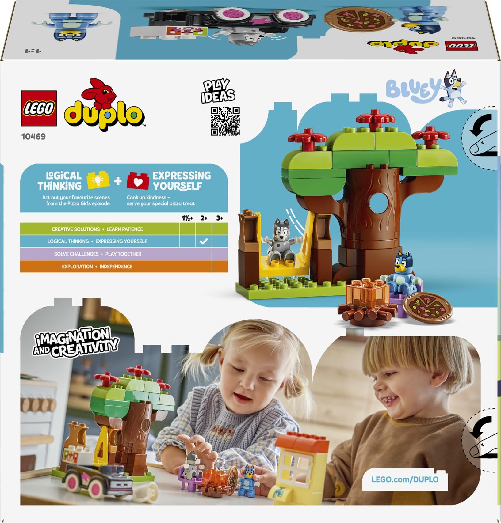 LEGO DUPLO Bluey Pizza Girls with Muffin and Bluey Building Set | Ages 2+ 7