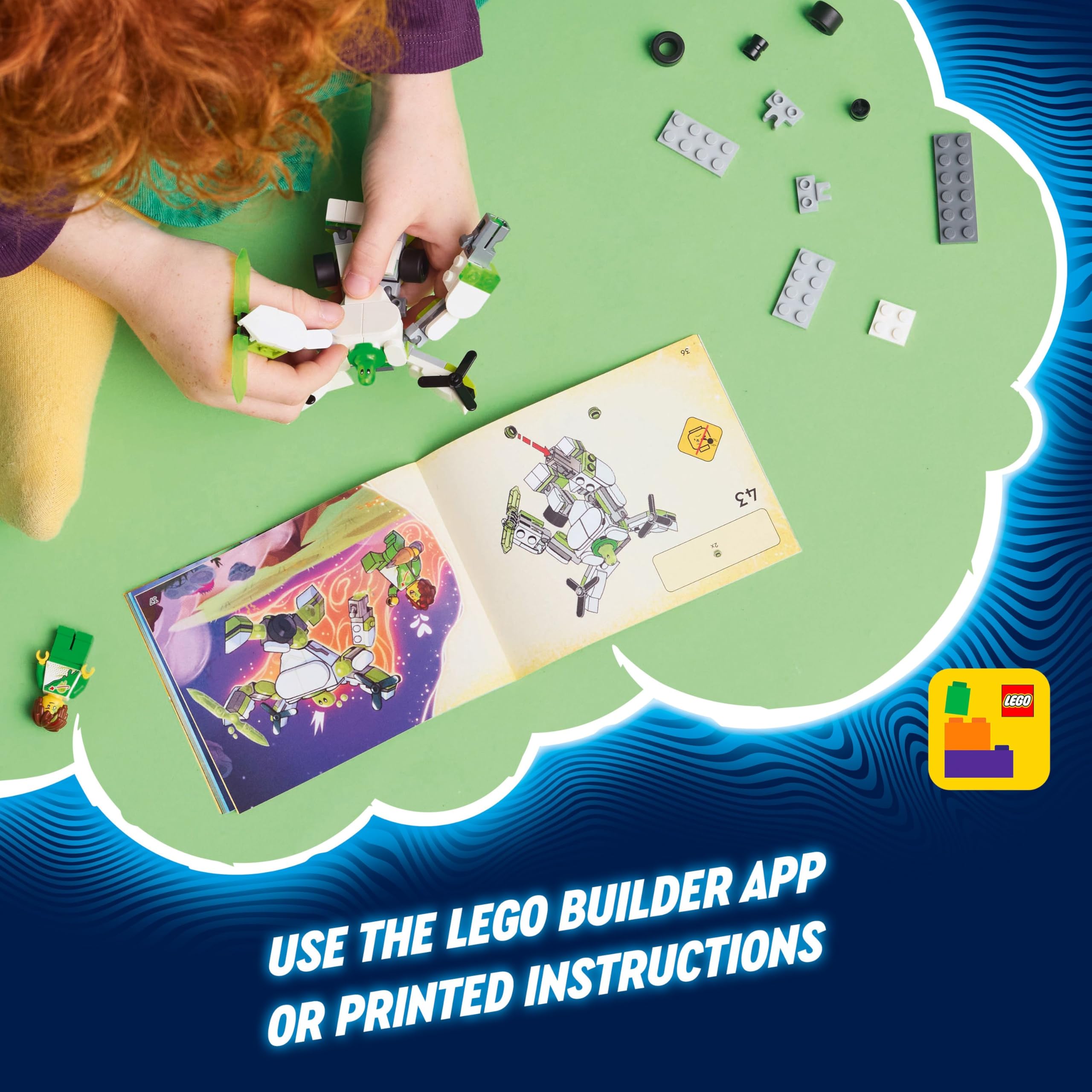 LEGO DREAMZzz Z-Blob’s Robot and Vehicle Adventures Set - 20 Build Options for Ages 7+ 12