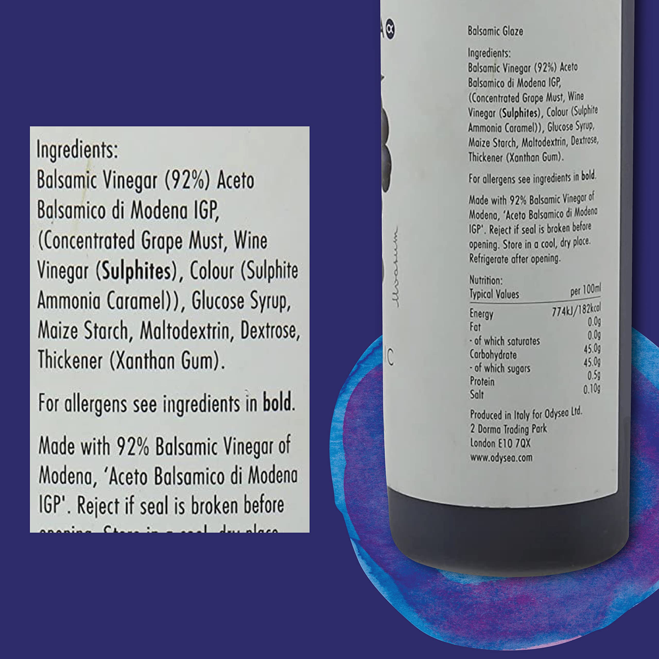 Odysea Glaze - 92% Balsamic Vinegar, Thick & Smooth, 500ml 4