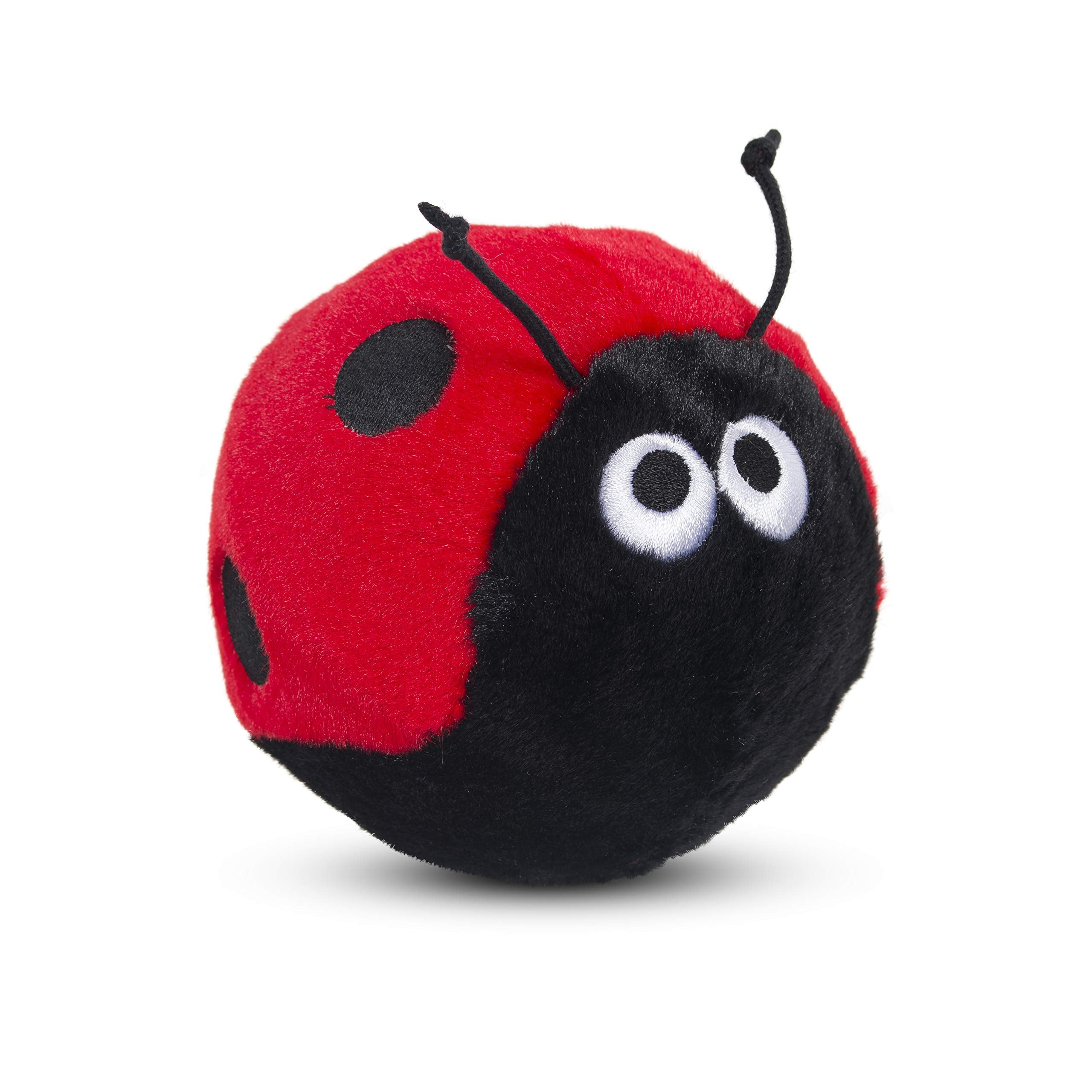 Petface Lindy The Ladybird Plush Dog Toy | Soft & Squeaky | Lightweight
