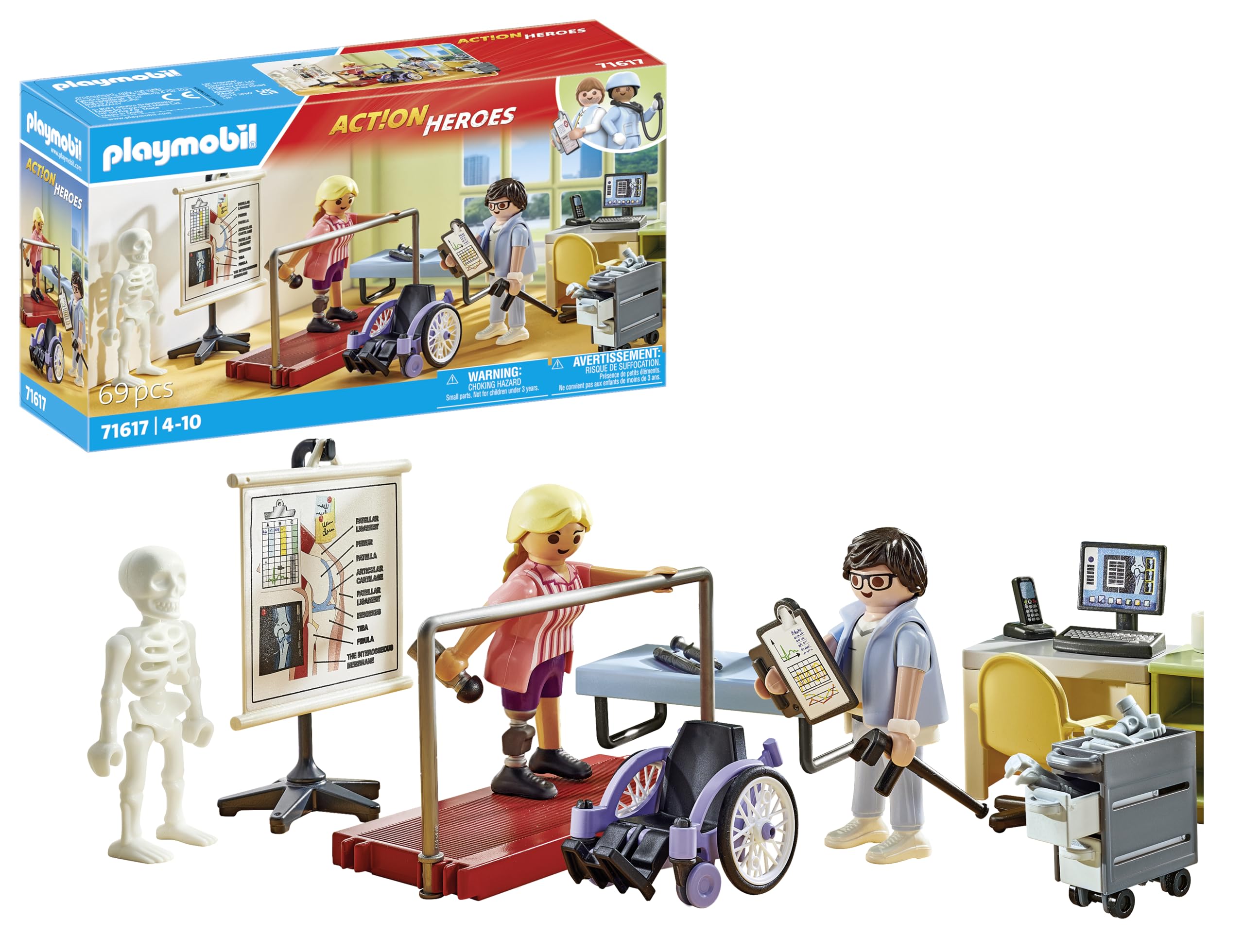 Playmobil 71617 Action Heroes Orthopedics Playset - Caring Treatment Role Play for Kids 4+