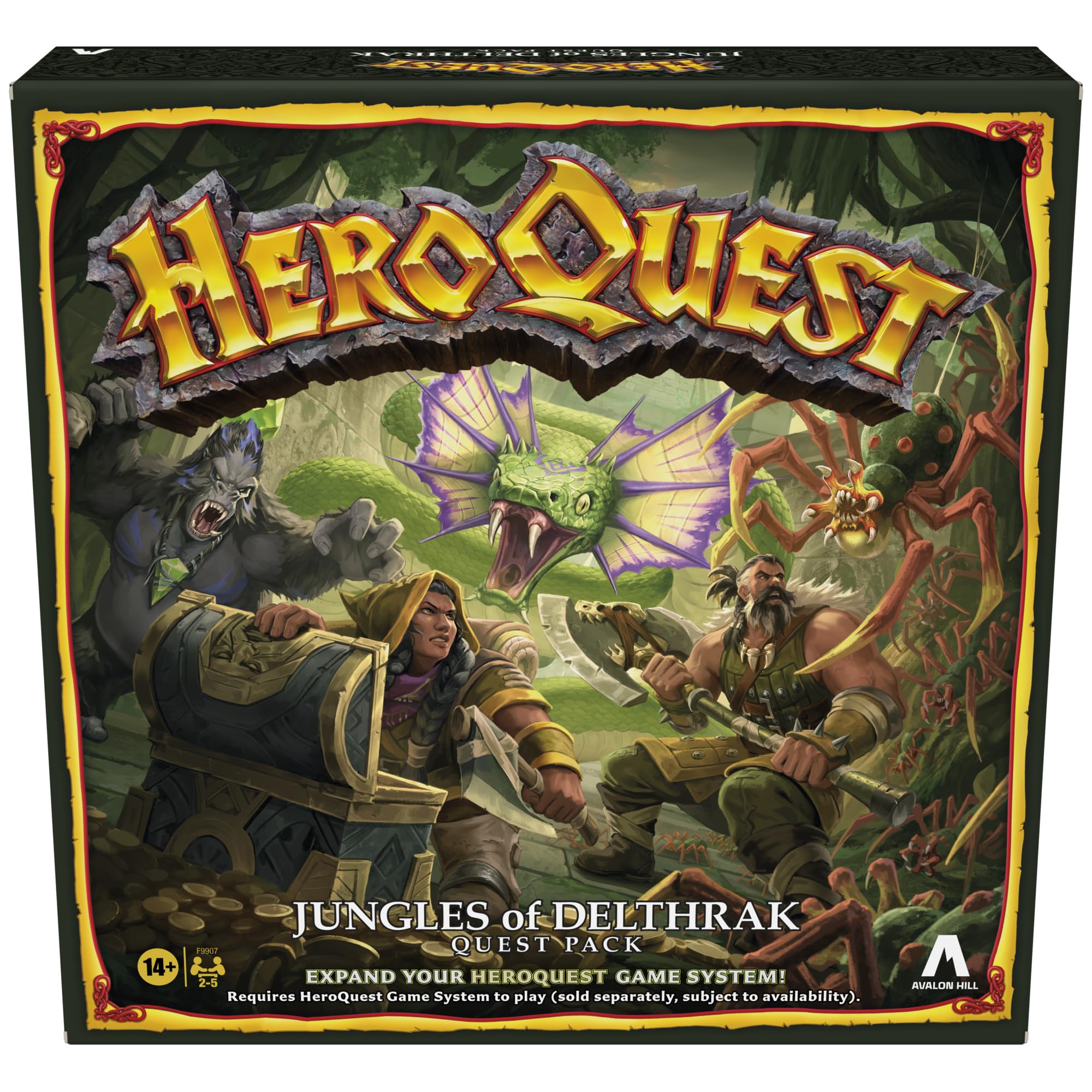 Avalon Hill HeroQuest Jungles of Delthrak Quest Pack – Expansion for HeroQuest Game System